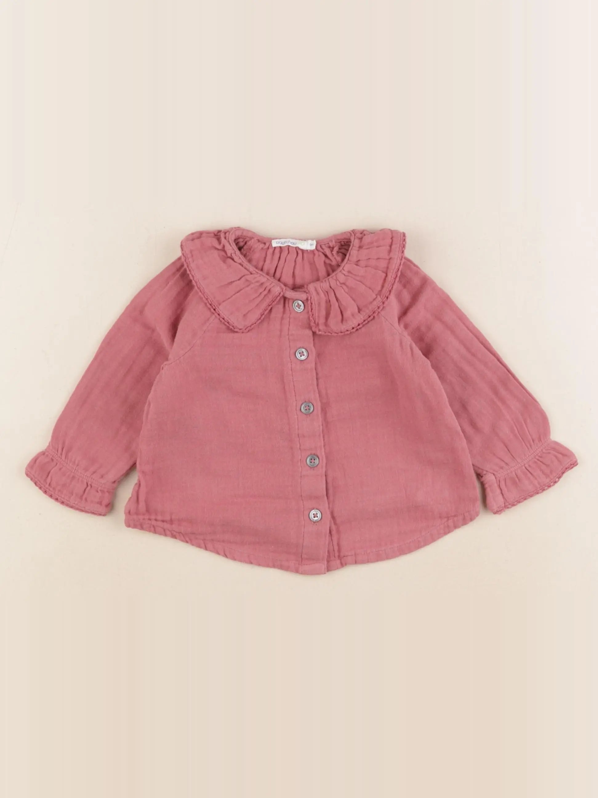Boutchou - blouse rose - 6 mois