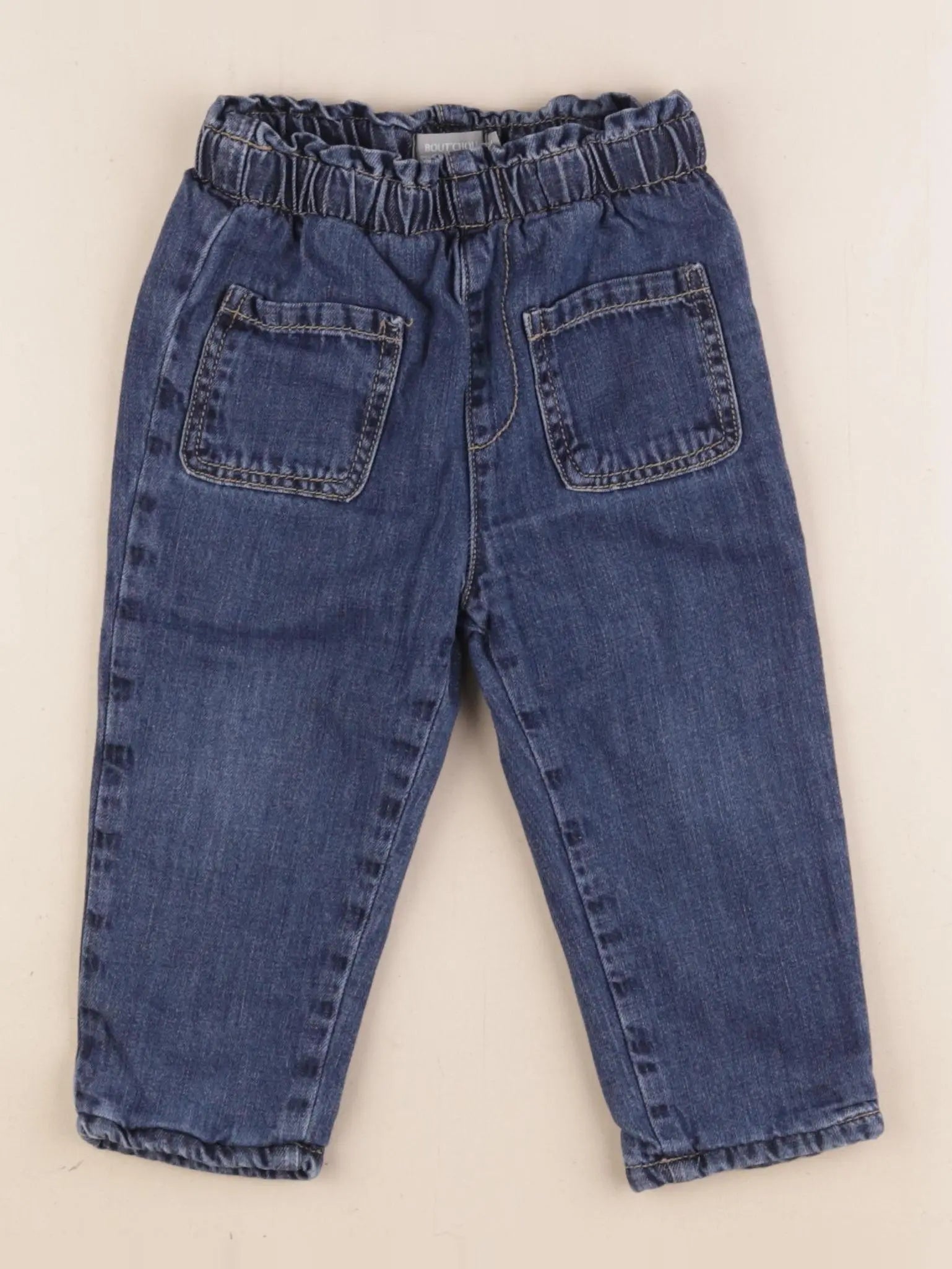 Boutchou - jean doublé bleu - 18 mois