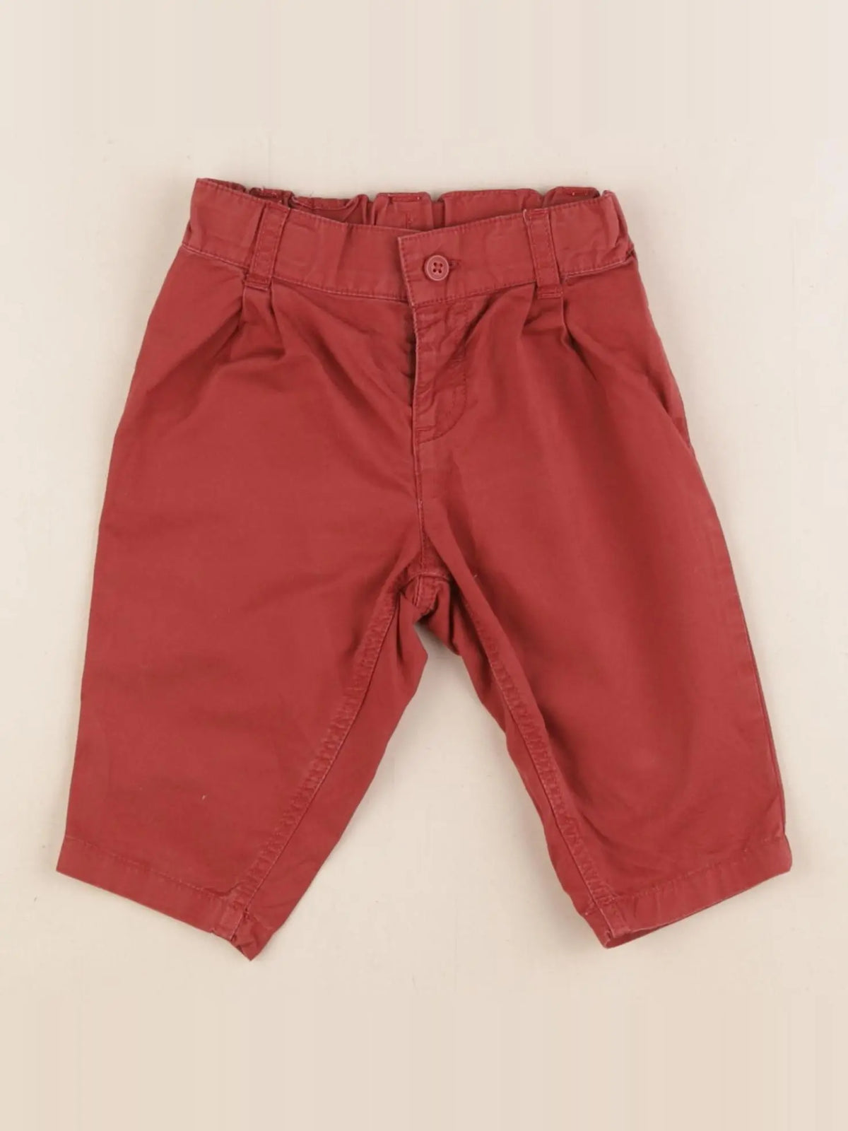 Petit Bateau - pantalon rouge - 6 mois