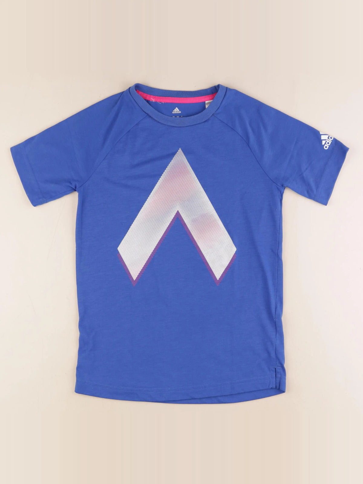 Adidas - tee-shirt bleu - 9/10 ans