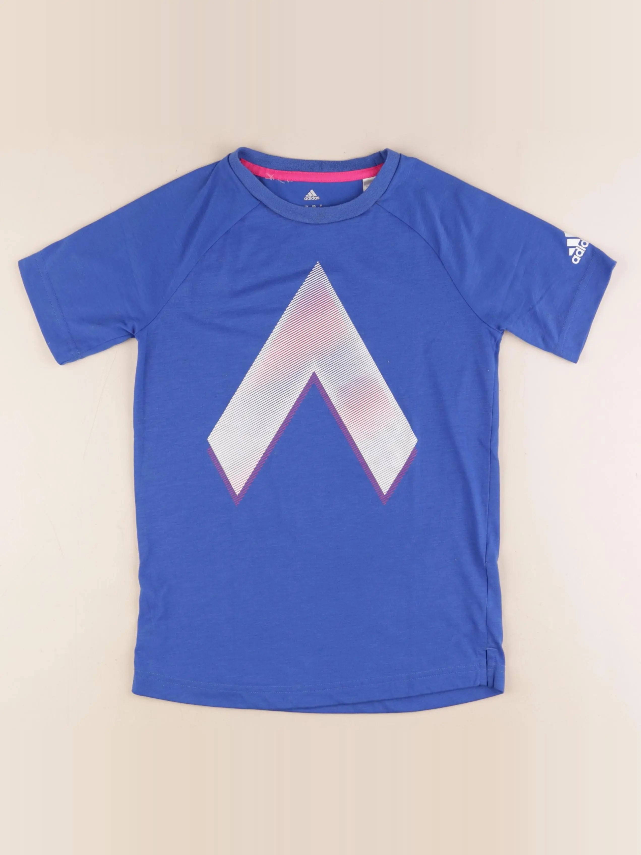 Adidas - tee-shirt bleu - 9/10 ans