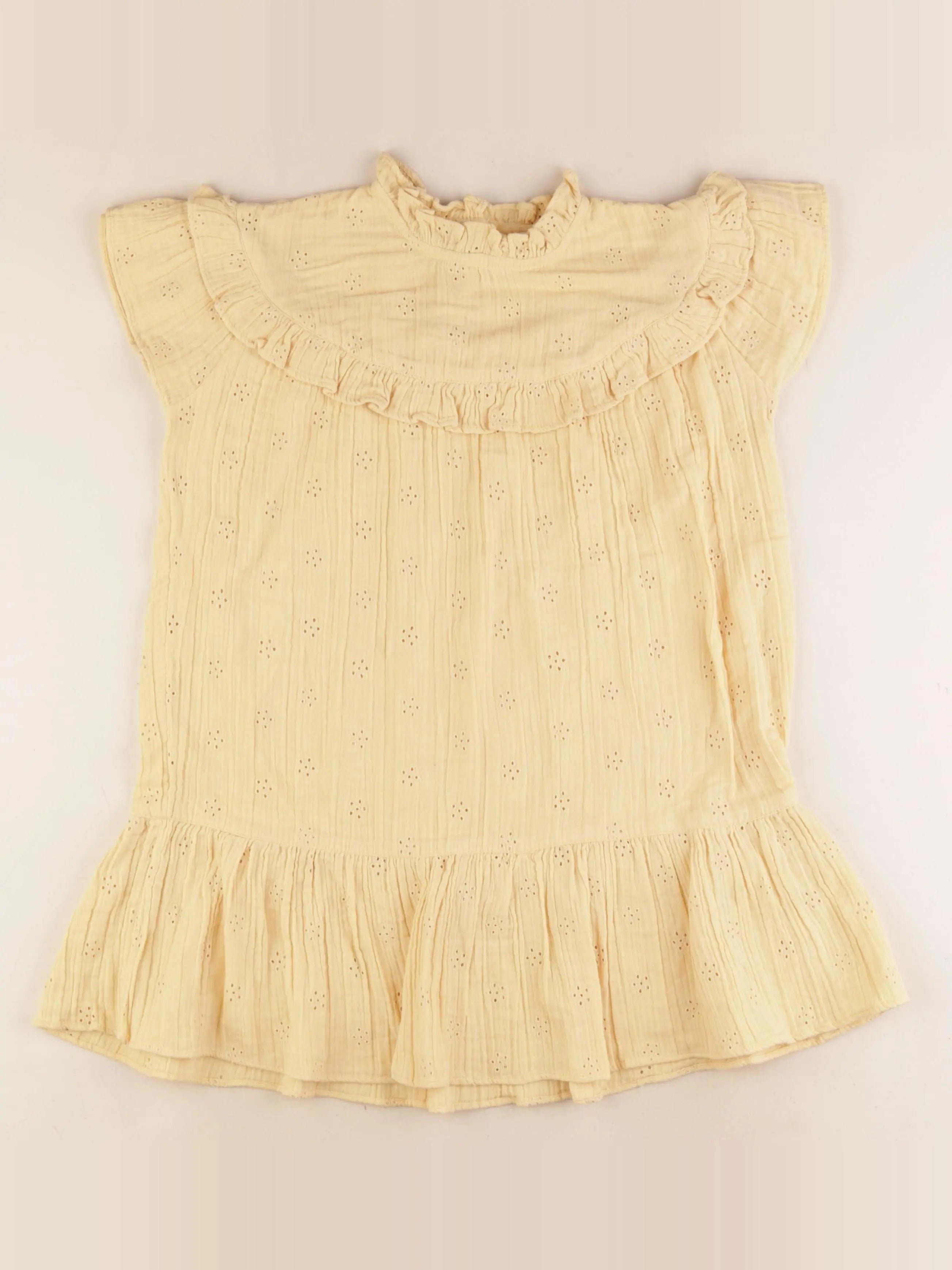 La Redoute - robe jaune - 7 ans