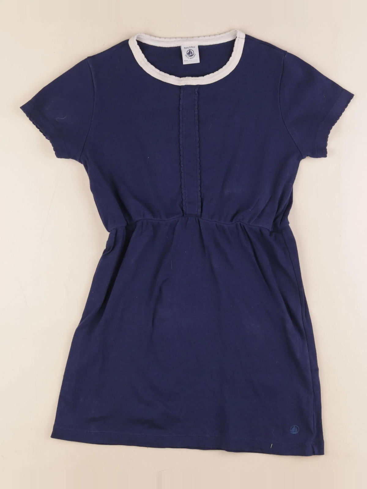 Petit Bateau - robe bleu - 8 ans