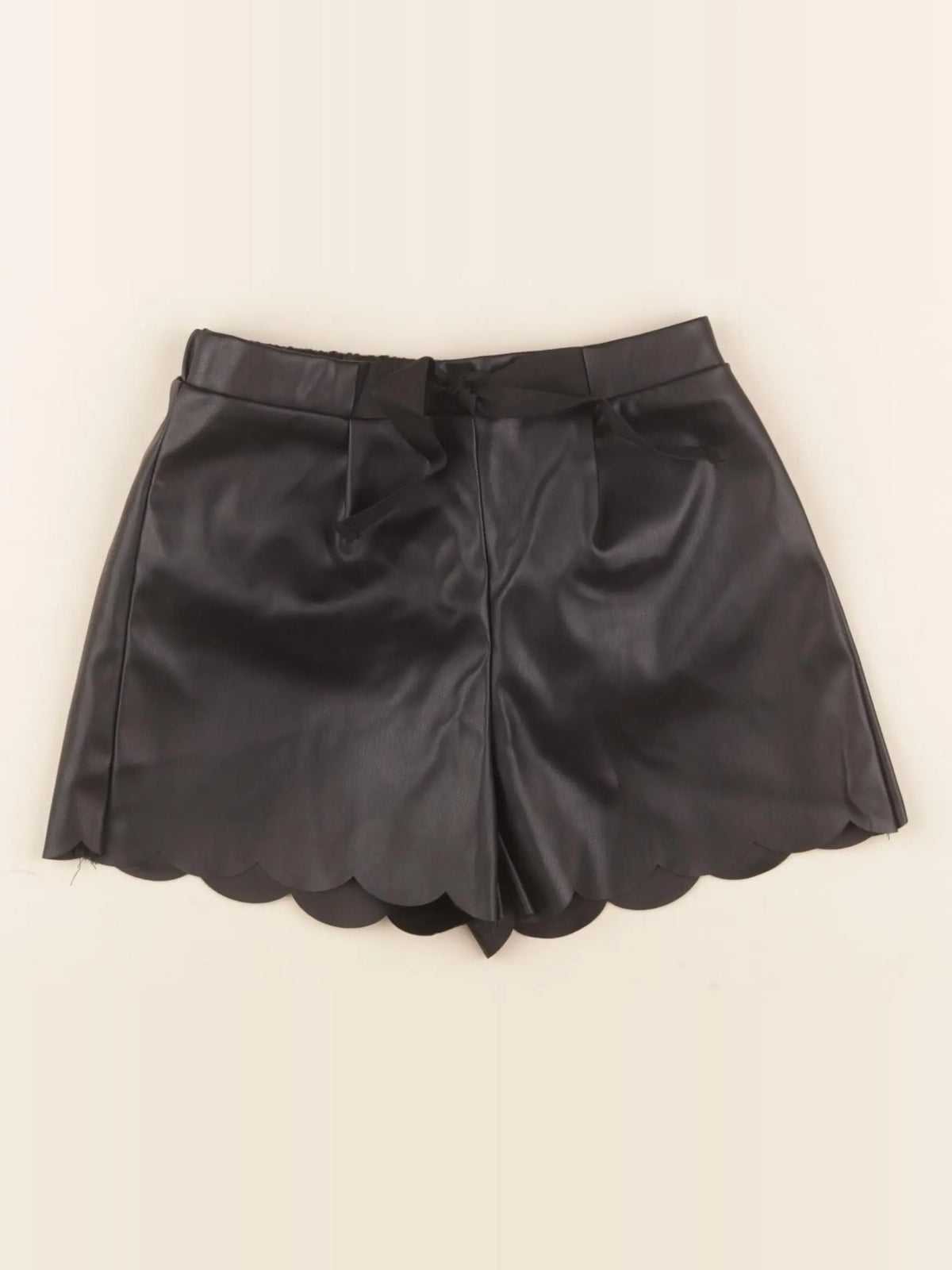Vertbaudet - short simili cuir noir - 4 ans