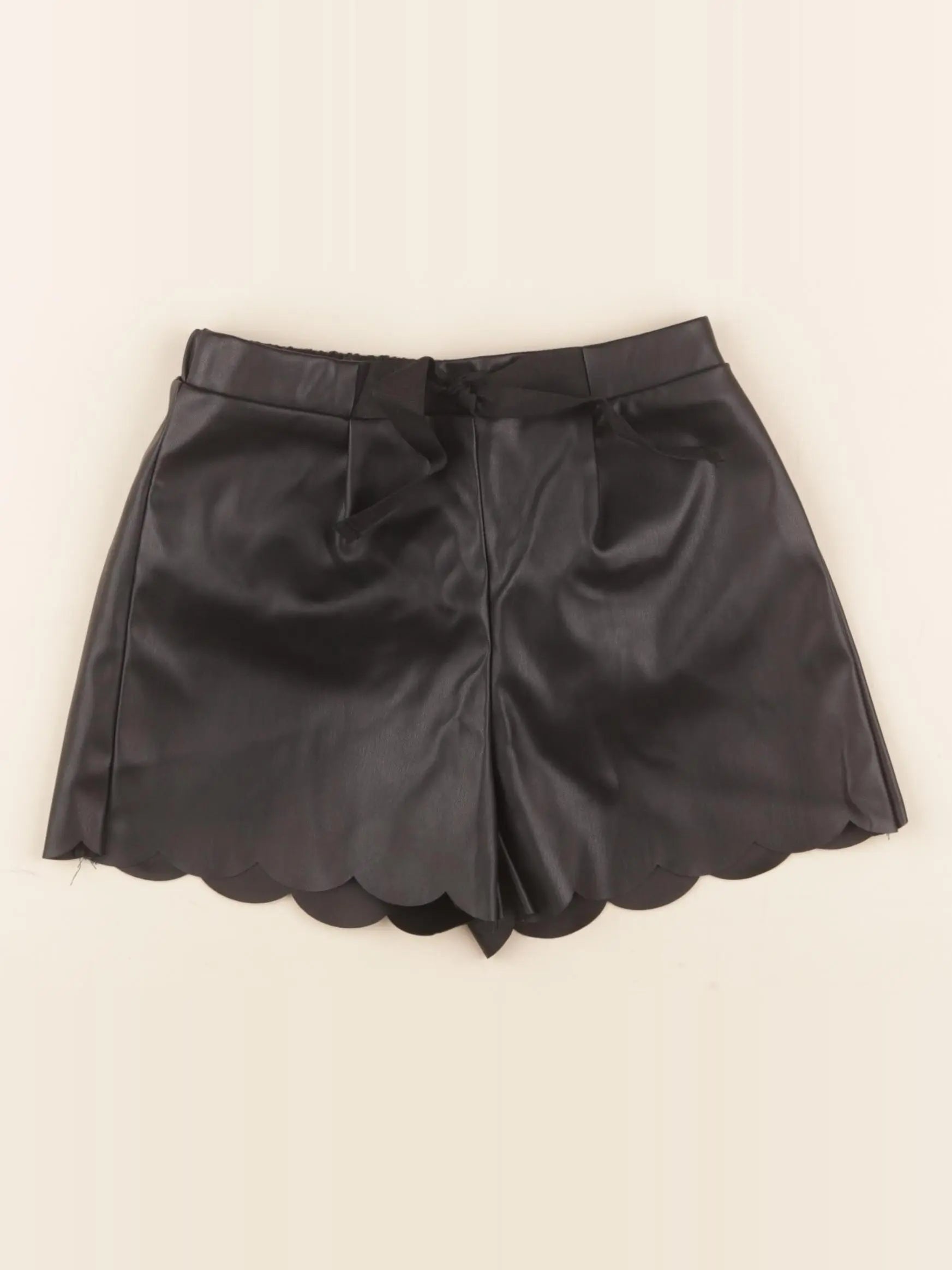 Vertbaudet - short simili cuir noir - 4 ans