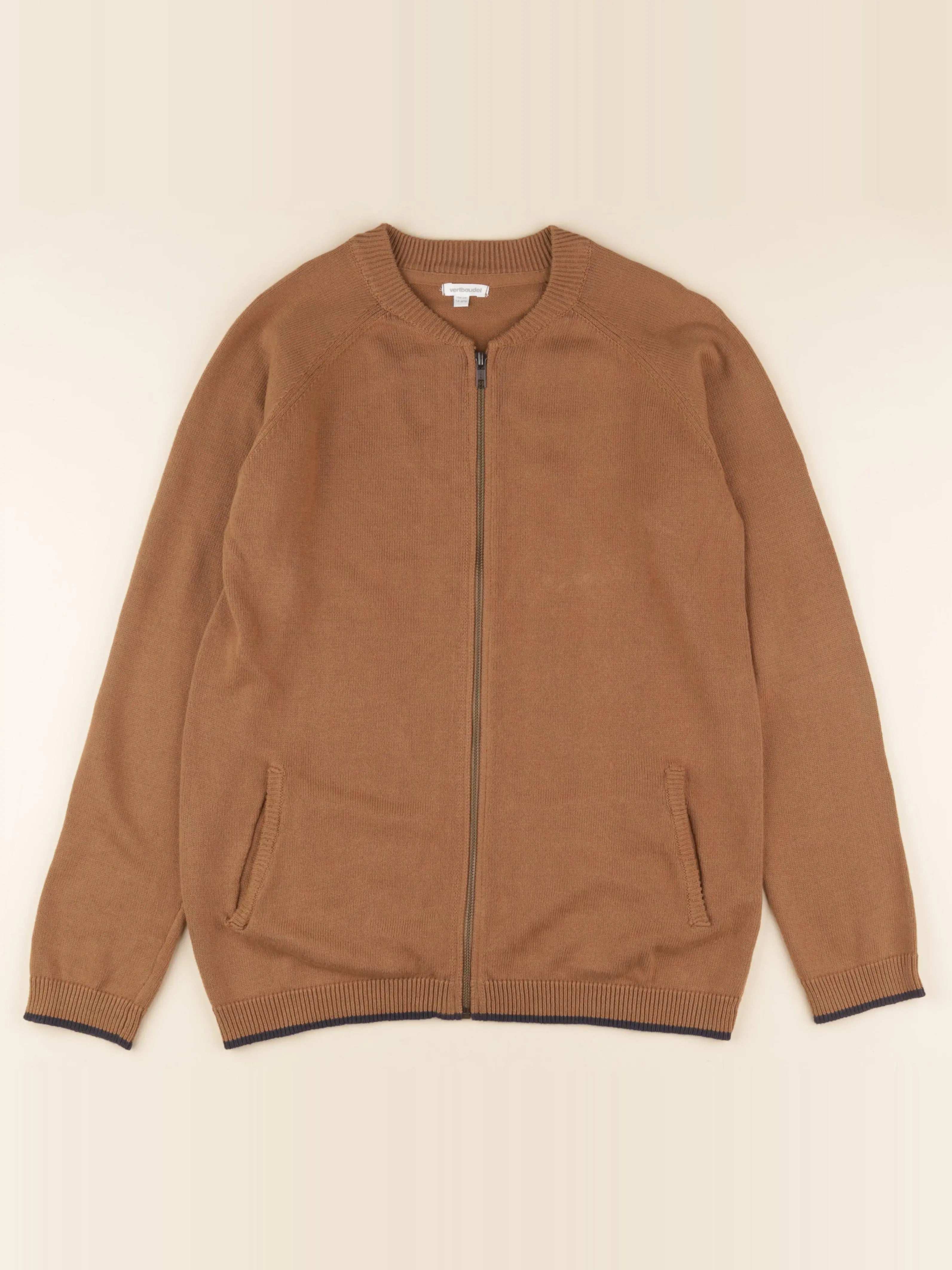 Vertbaudet - gilet marron - 14 ans