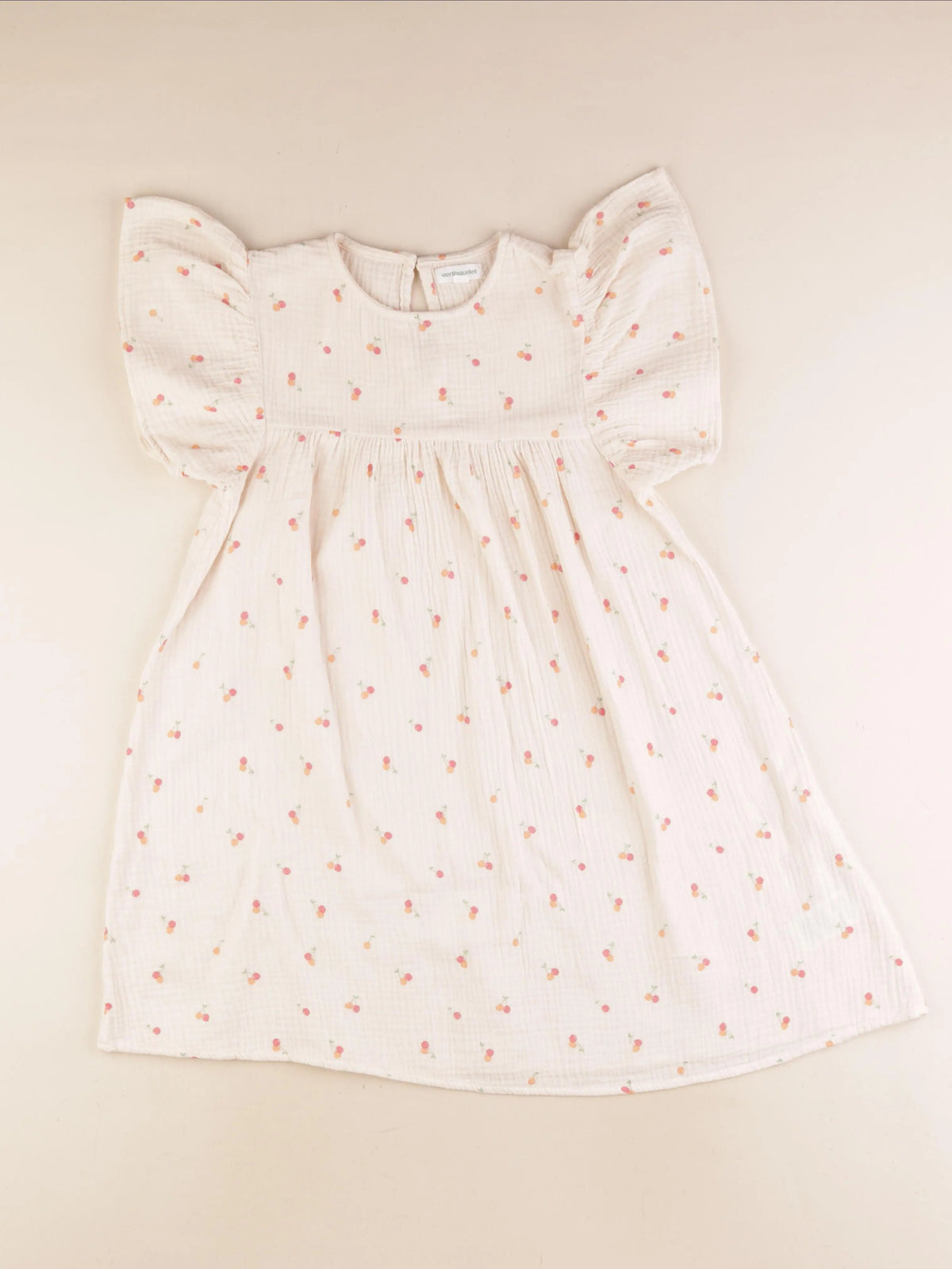Vertbaudet - robe beige - 10 ans