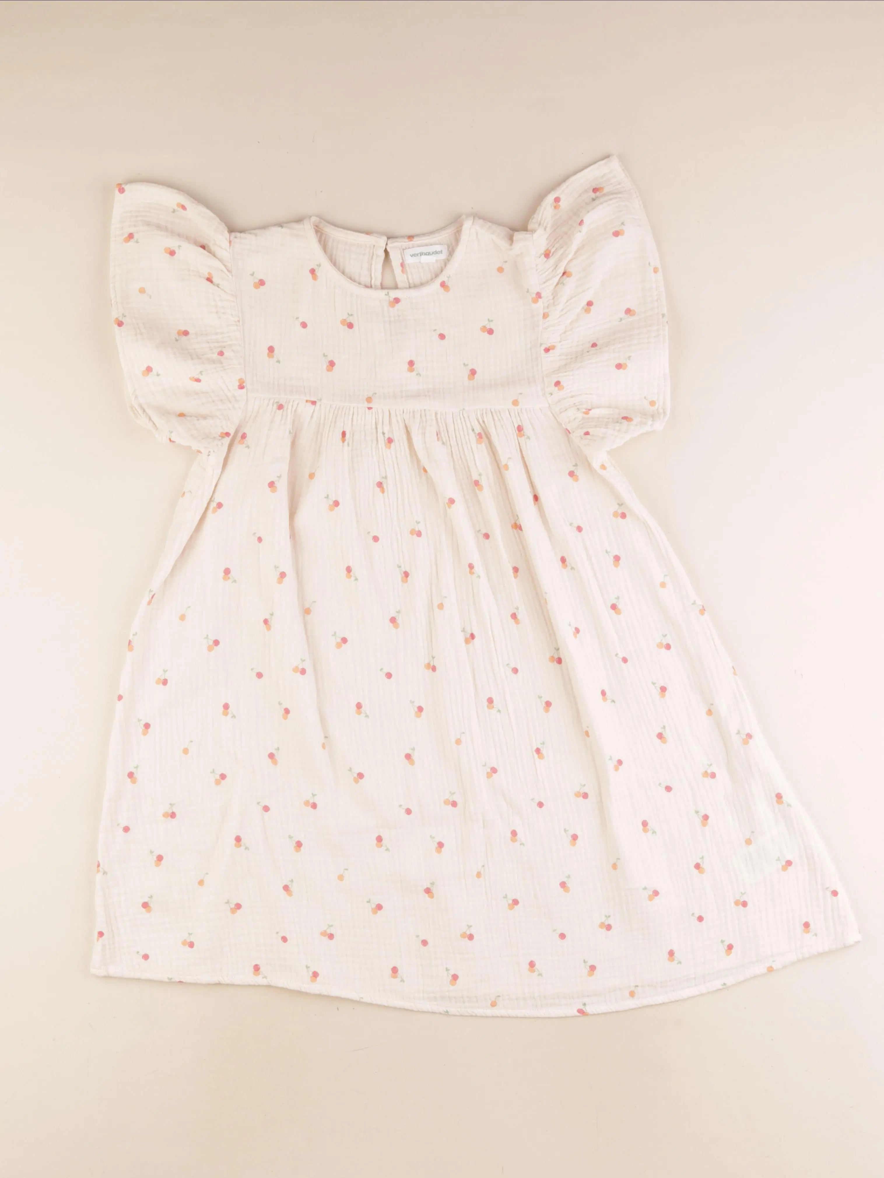 Vertbaudet - robe beige - 10 ans
