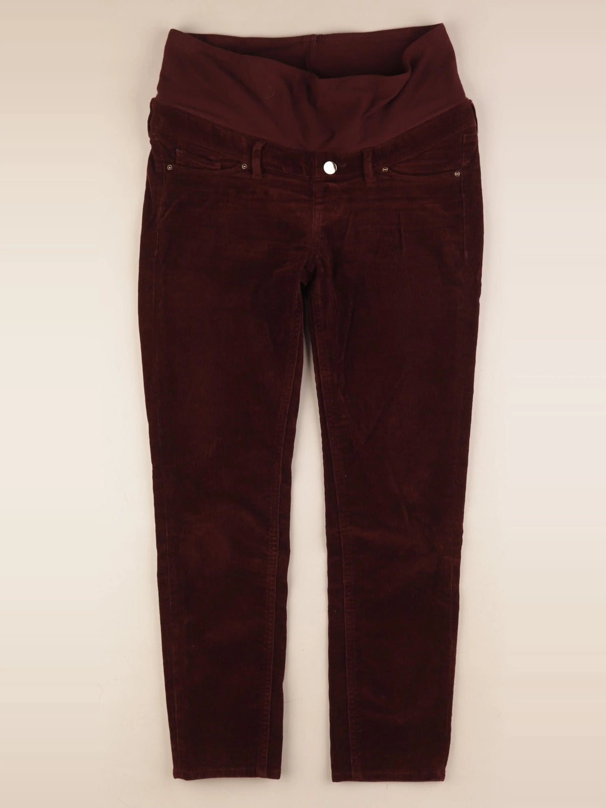 H&M - pantalon grossesse rouge - 36