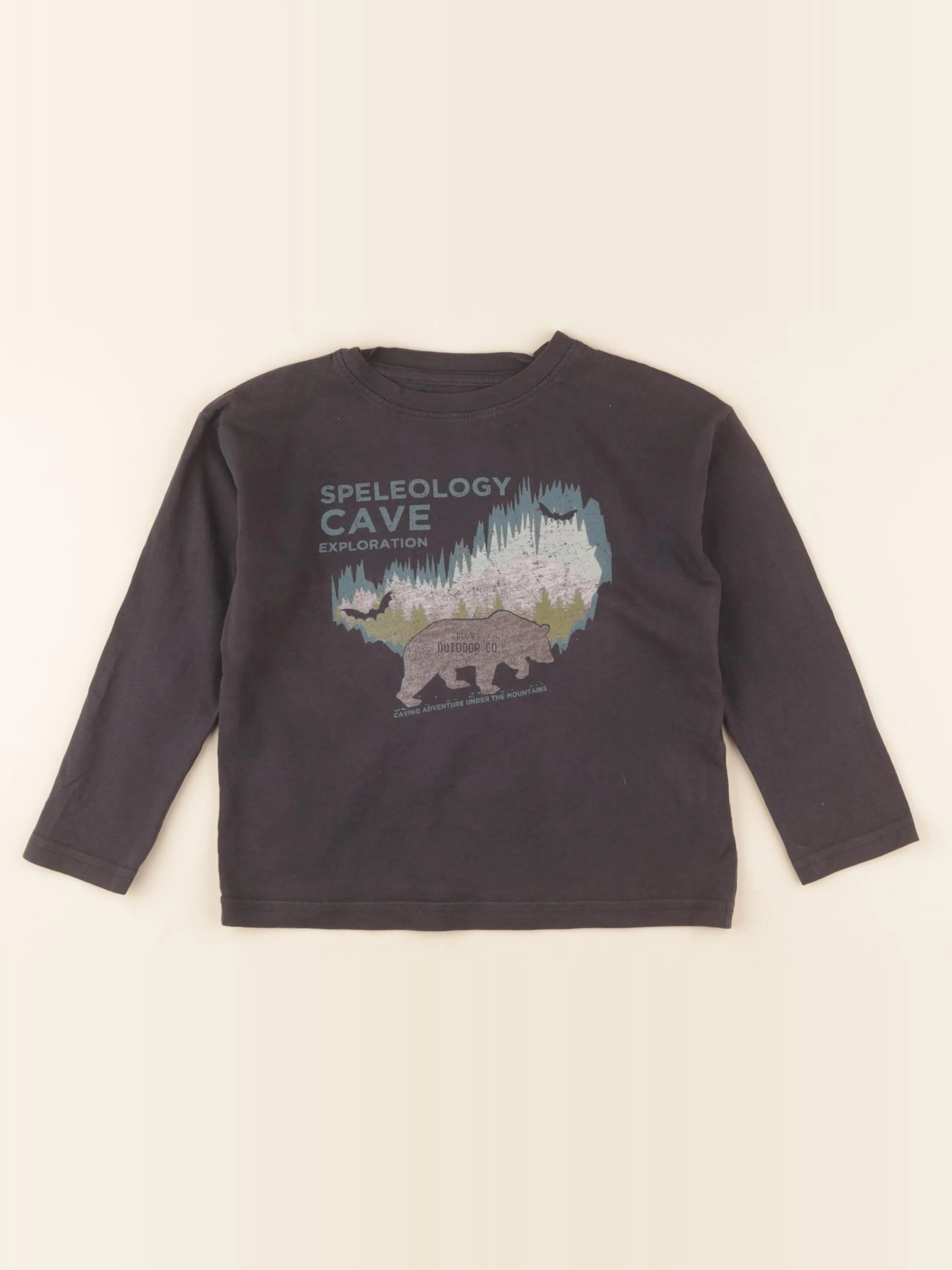 Vertbaudet - tee-shirt noir - 5 ans