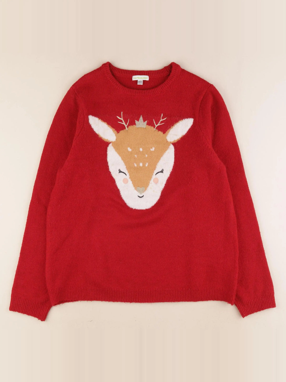Vertbaudet - pull rouge - 12 ans