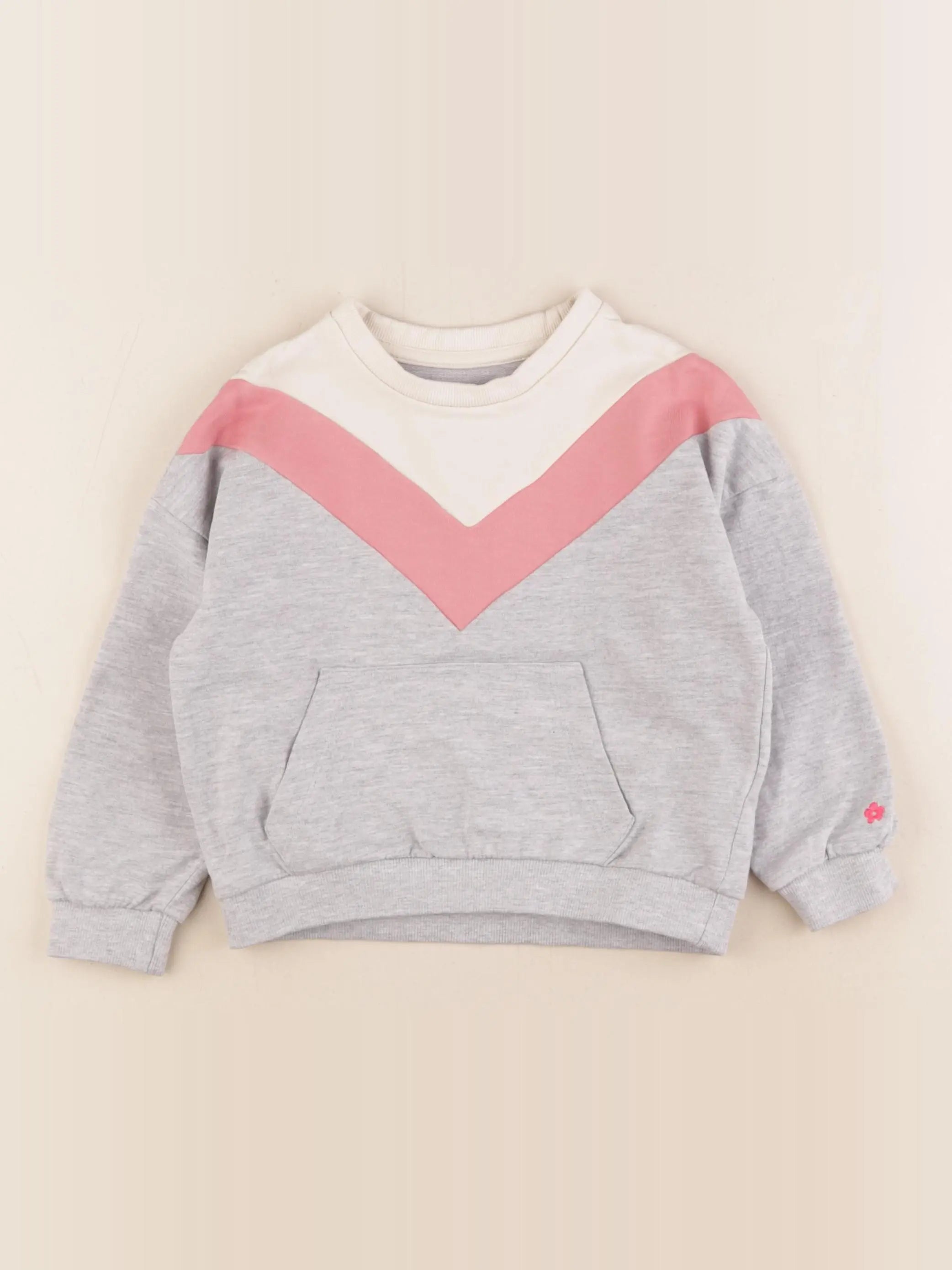 Vertbaudet - sweat multicolore - 4 ans
