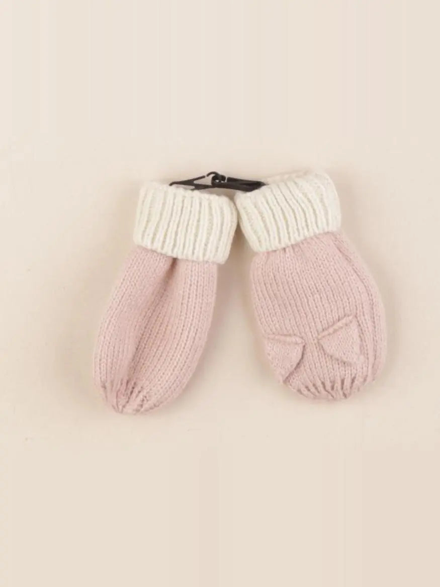 Vertbaudet - moufles rose - 3/6 mois