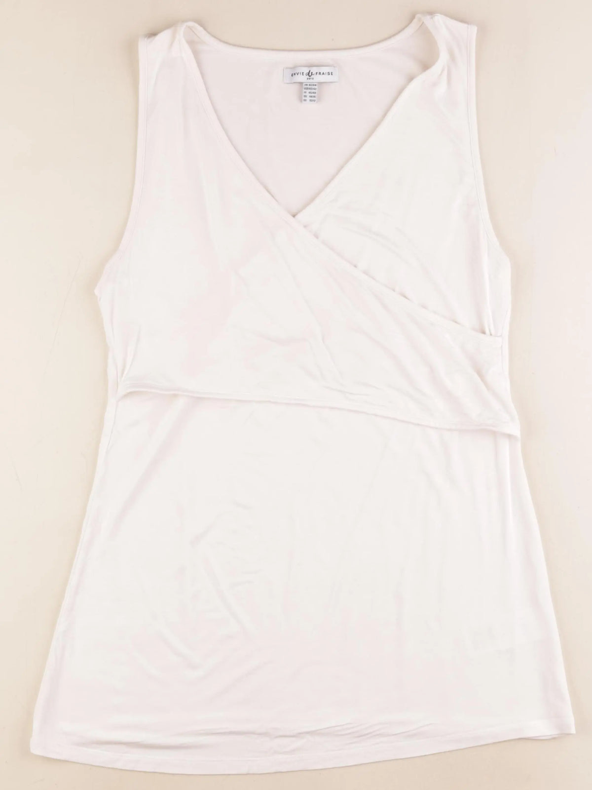 Envie de fraise - débardeur grossesse beige - 42 à 44