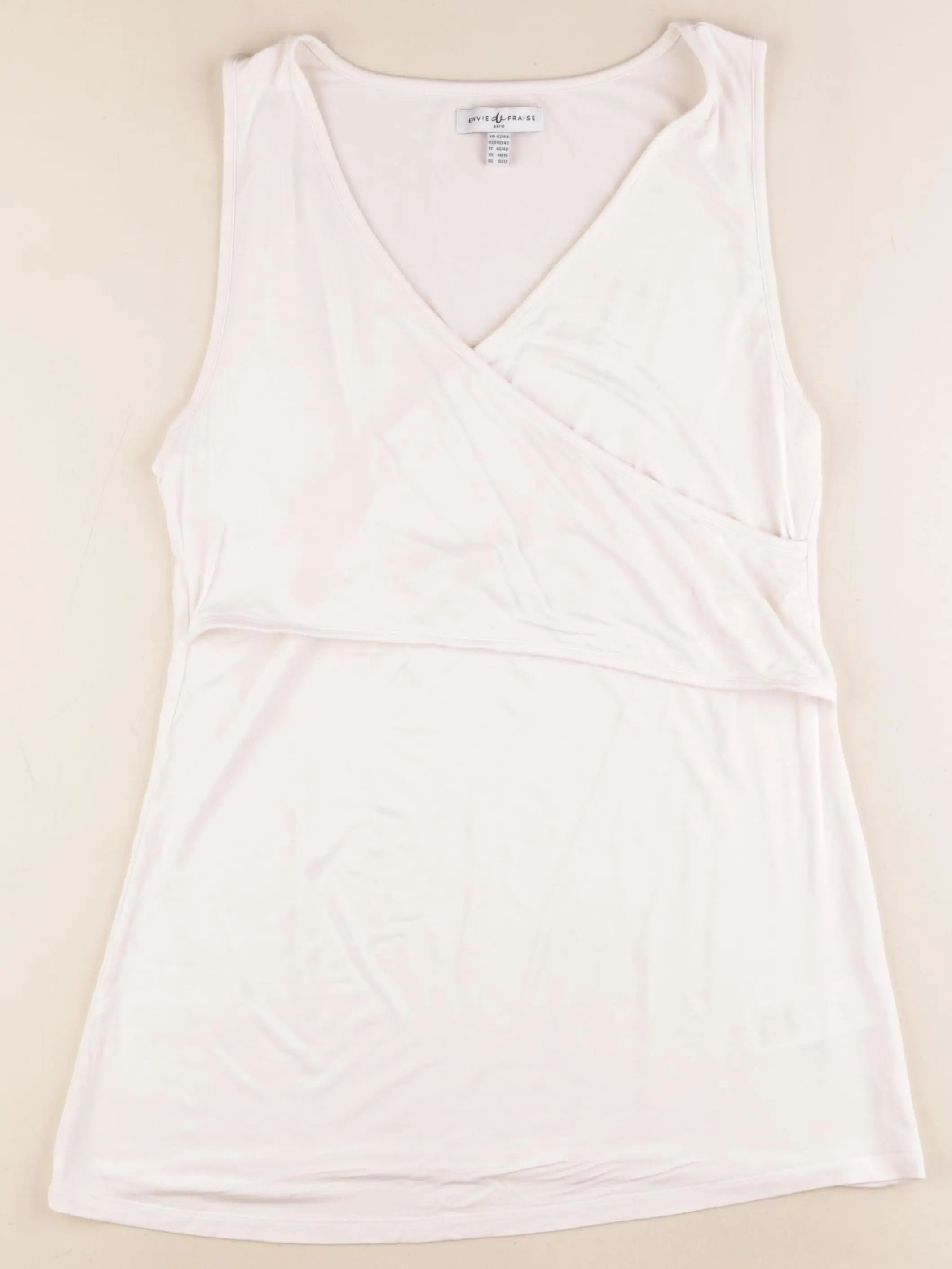 Envie de fraise - débardeur grossesse beige - 42 à 44