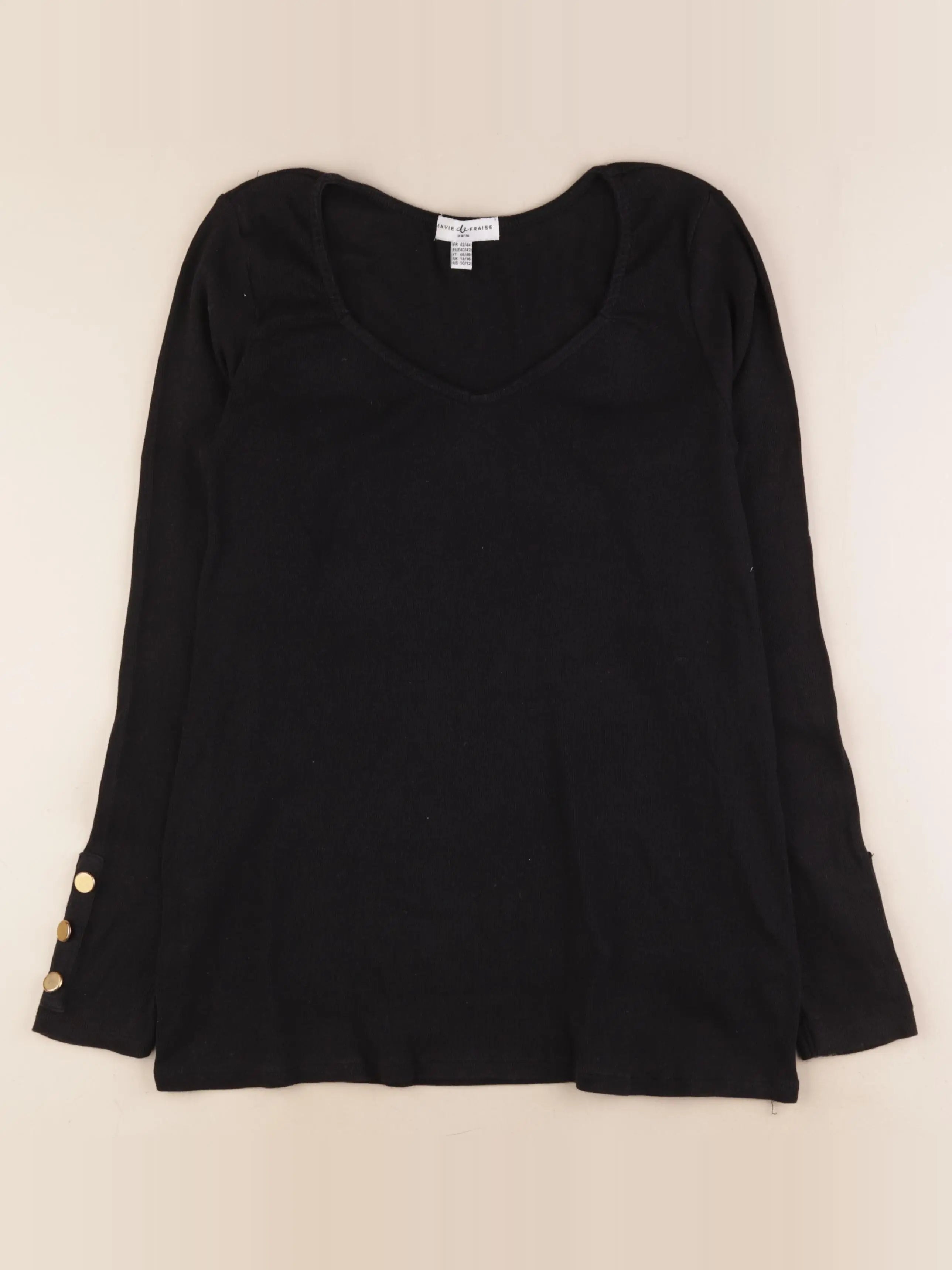 Envie de fraise - tee-shirt grossesse noir - 42 à 44