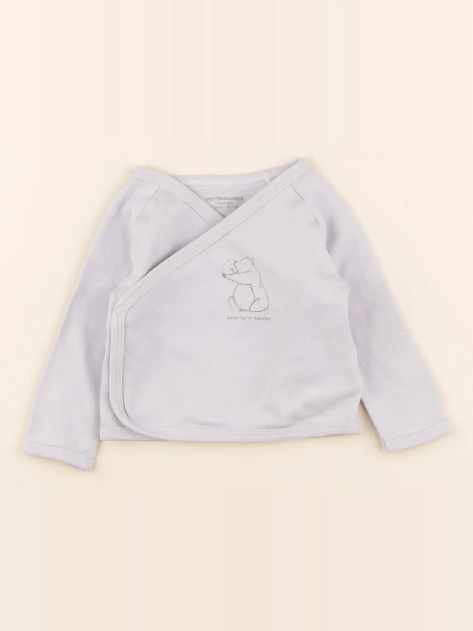 Vertbaudet - tee-shirt bleu - 3 mois