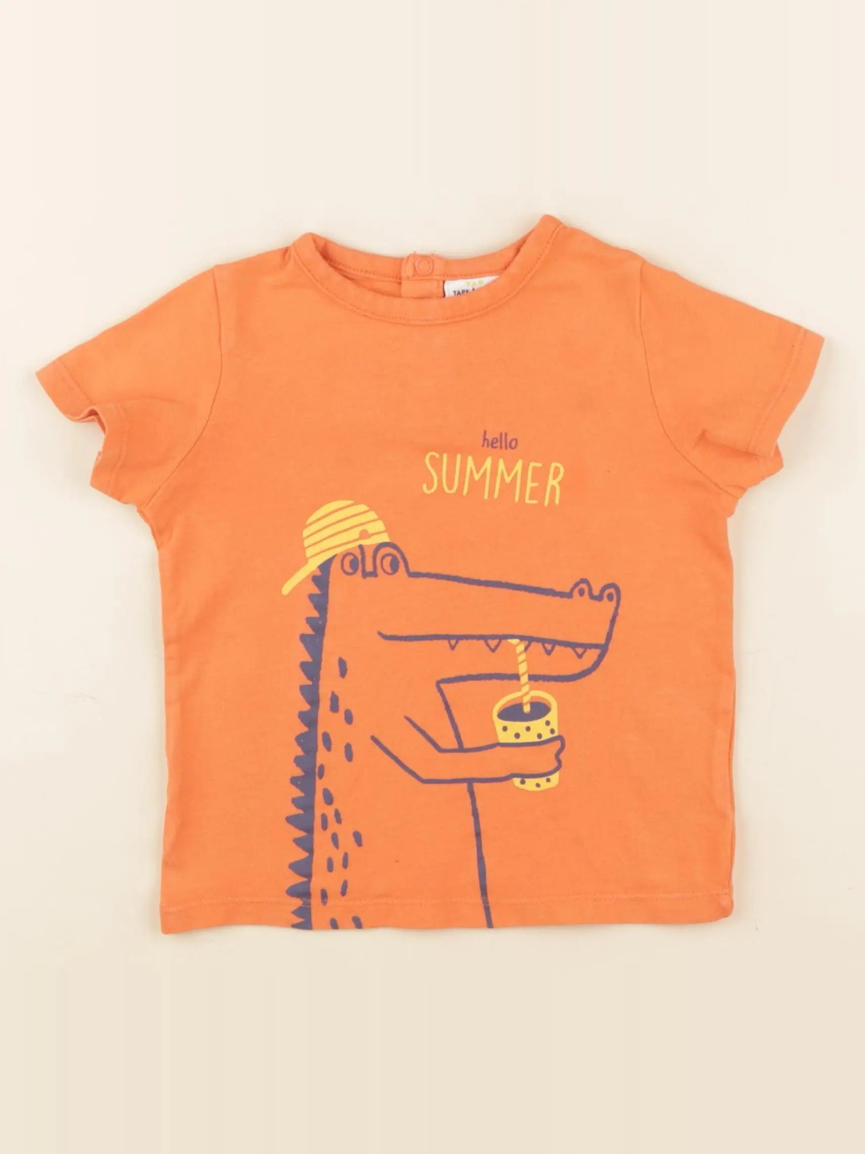 Tape à l'oeil - tee-shirt orange - 24 mois