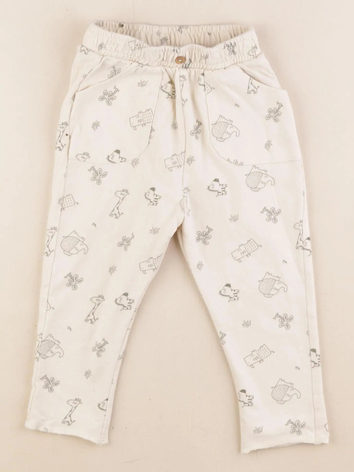 Vertbaudet - pantalon beige - 1 an