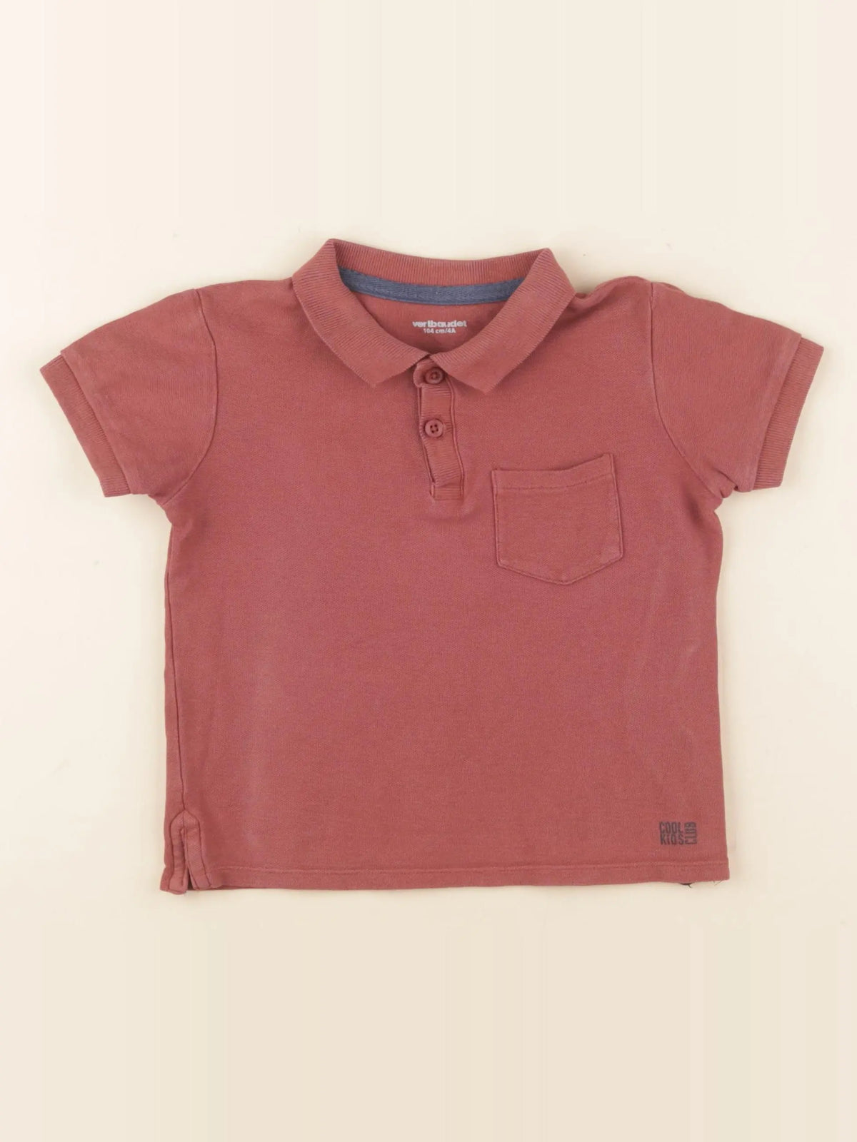 Vertbaudet - polo marron - 4 ans