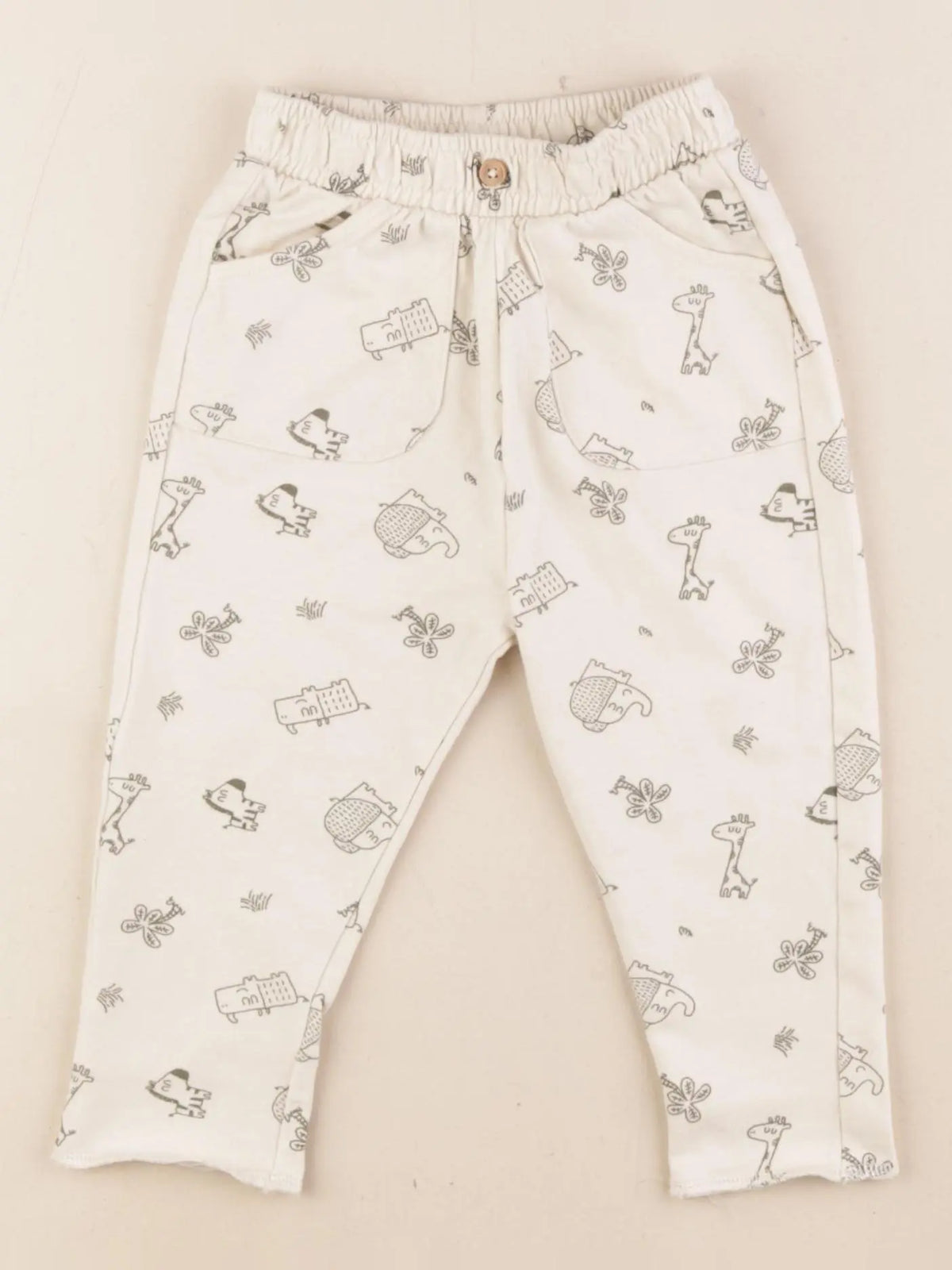 Vertbaudet - pantalon beige - 9 mois