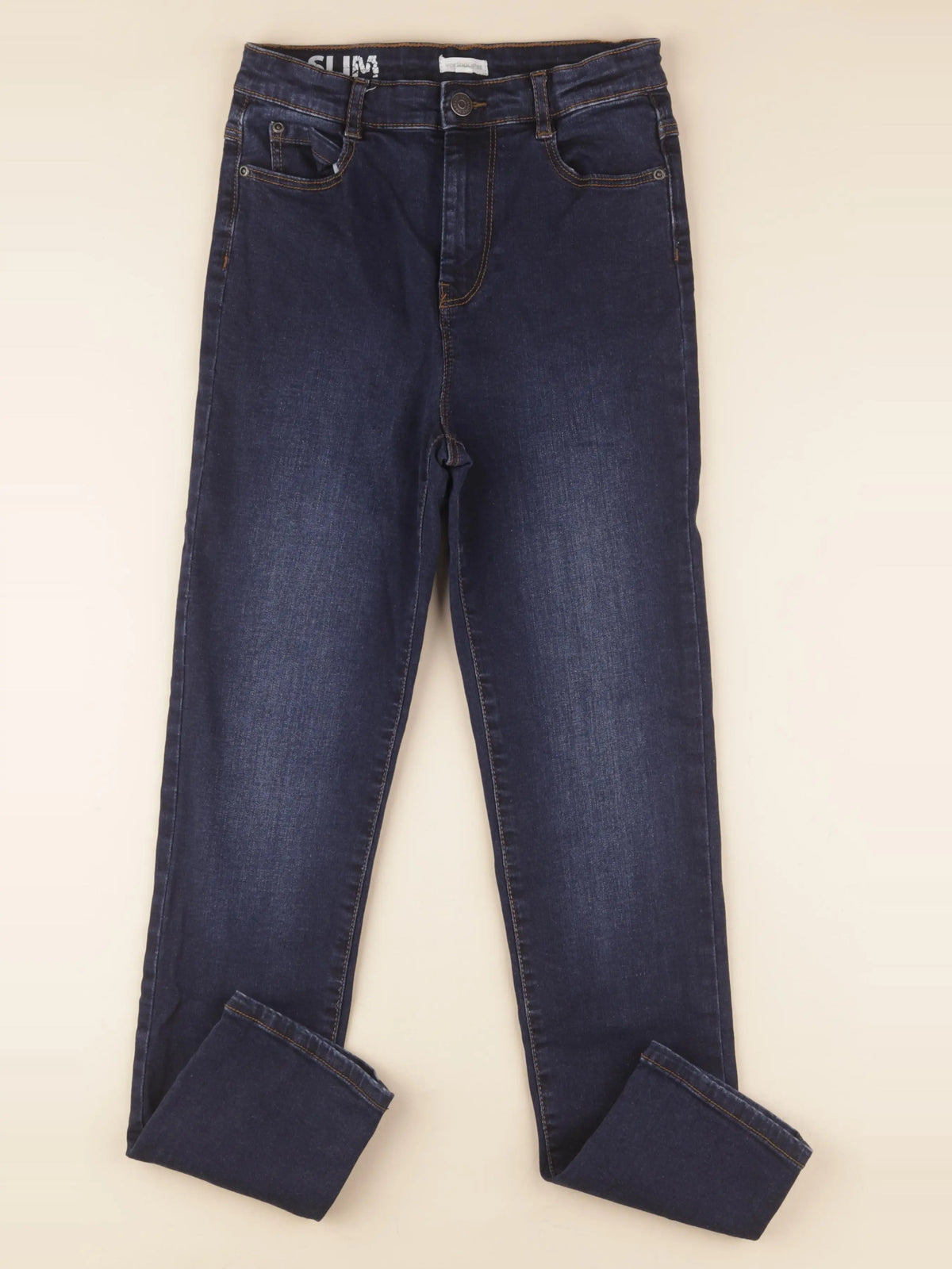 Vertbaudet - jean coton bleu - 12 ans