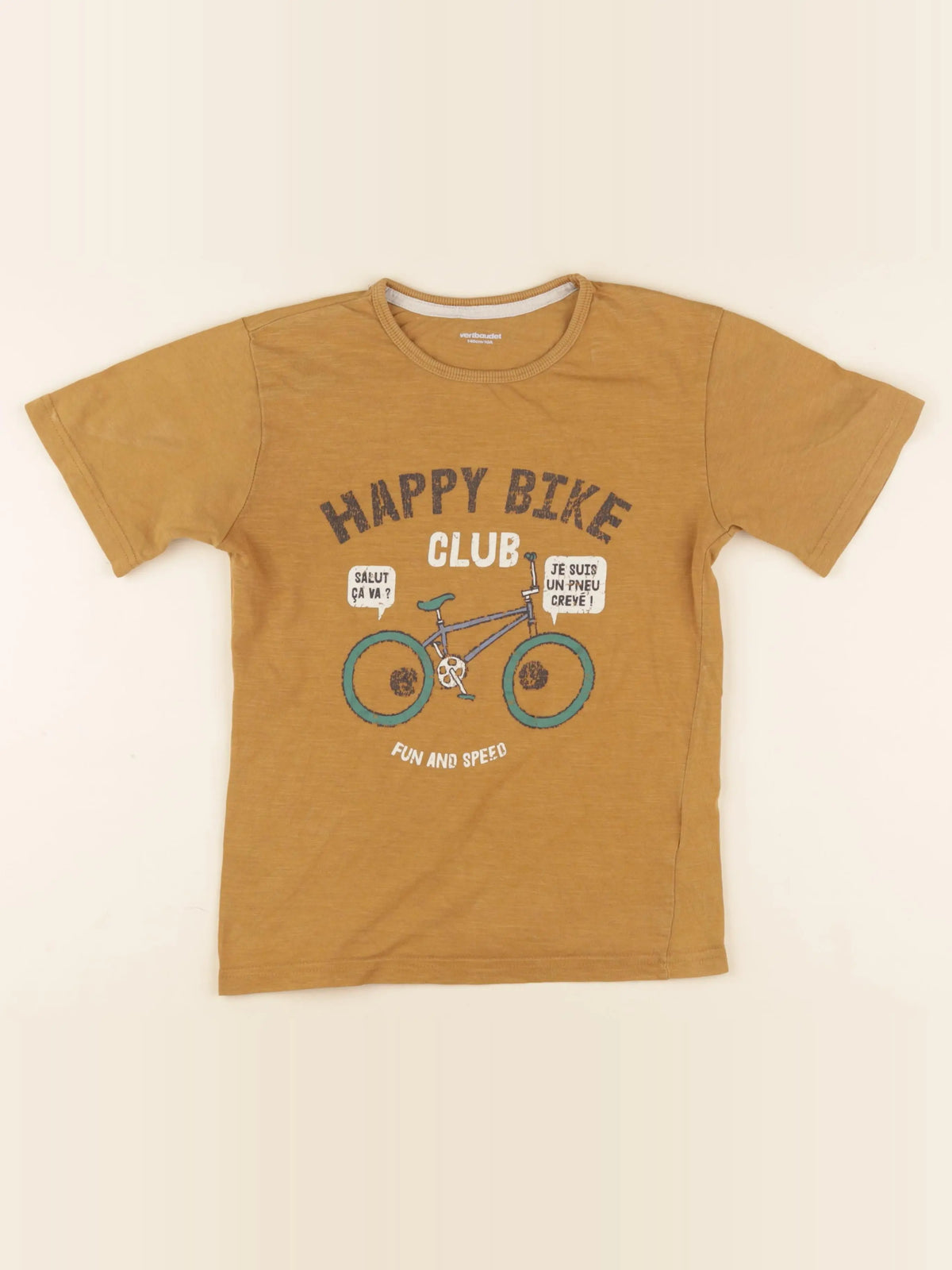 Vertbaudet - tee-shirt jaune - 10 ans