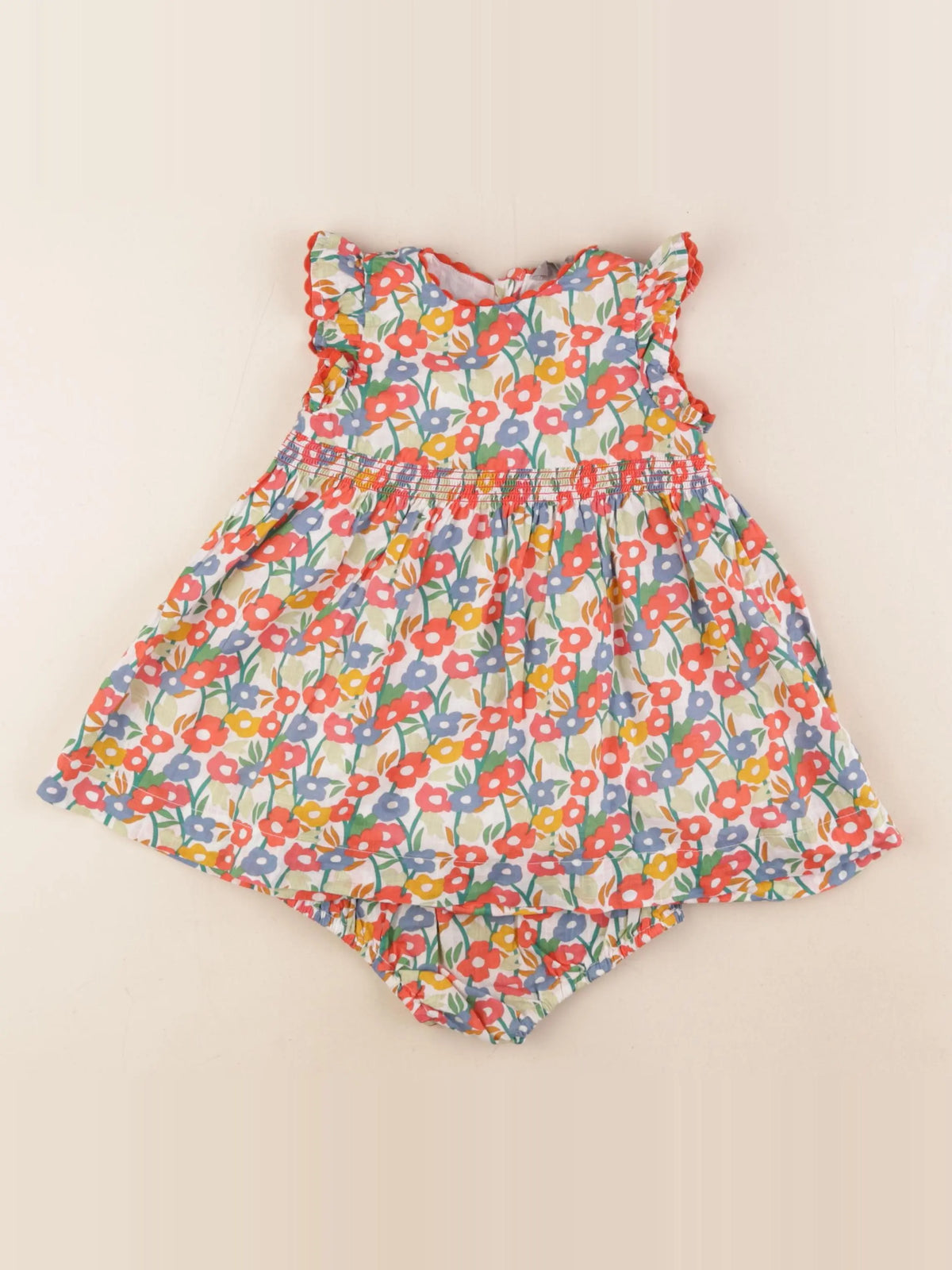 Boutchou - robe multicolore - 12 mois