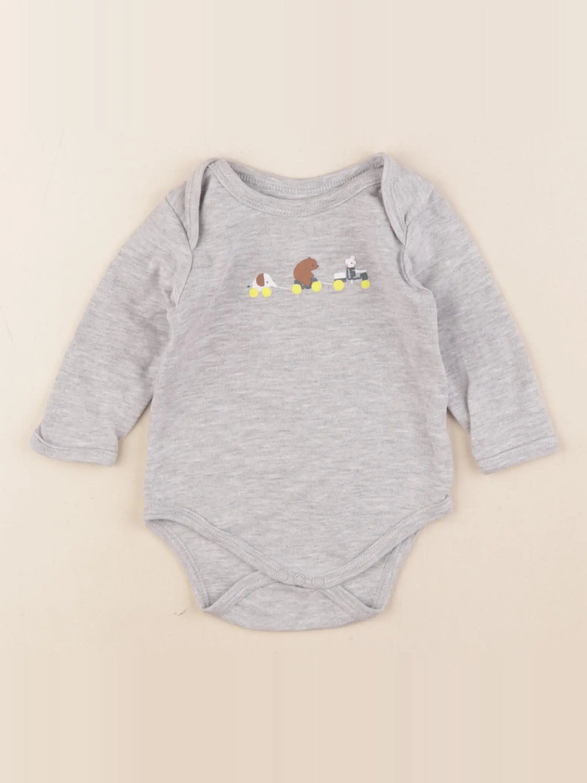 Vertbaudet - body gris - 6 mois