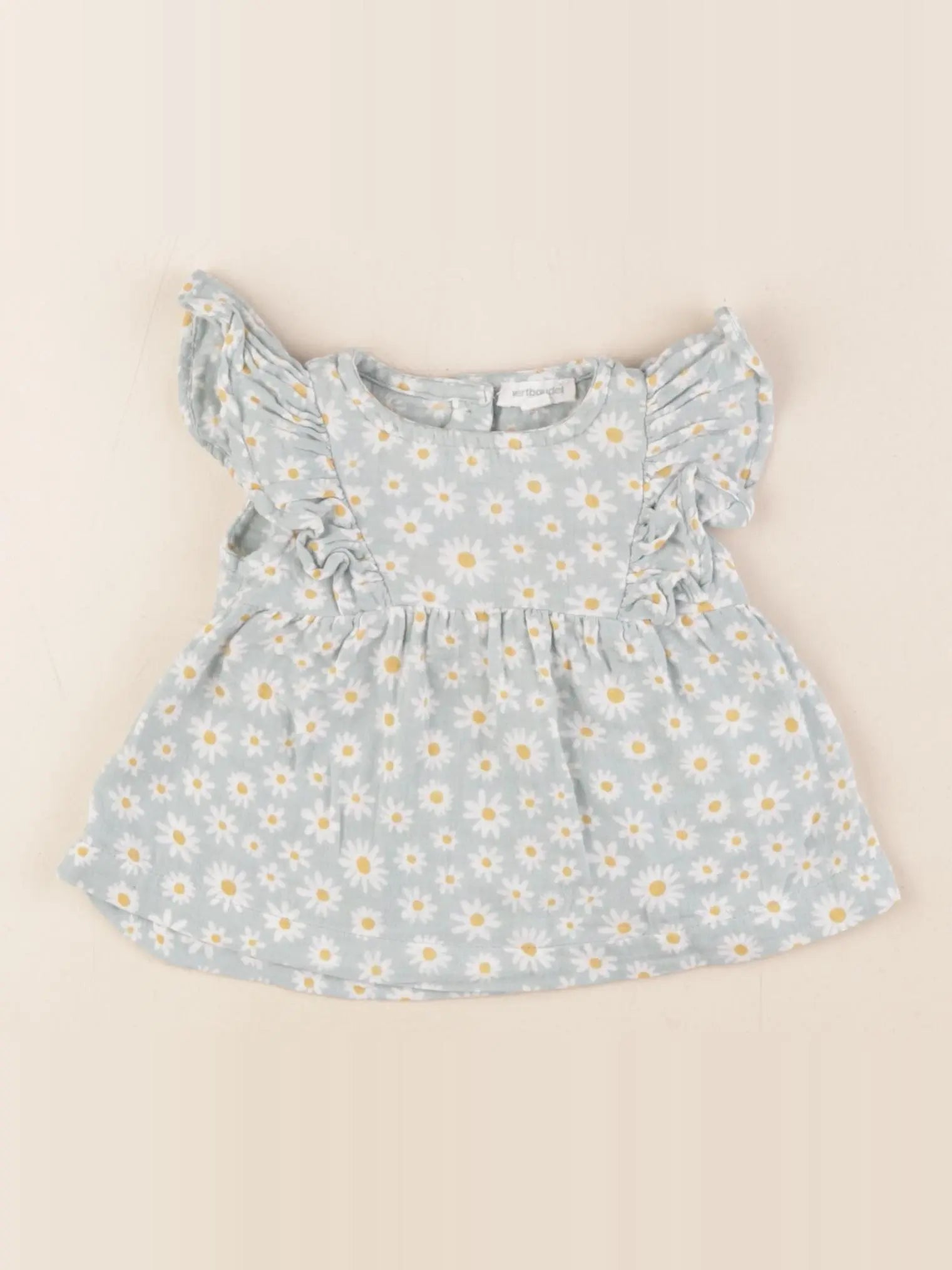 Vertbaudet - blouse bleu - 3 mois