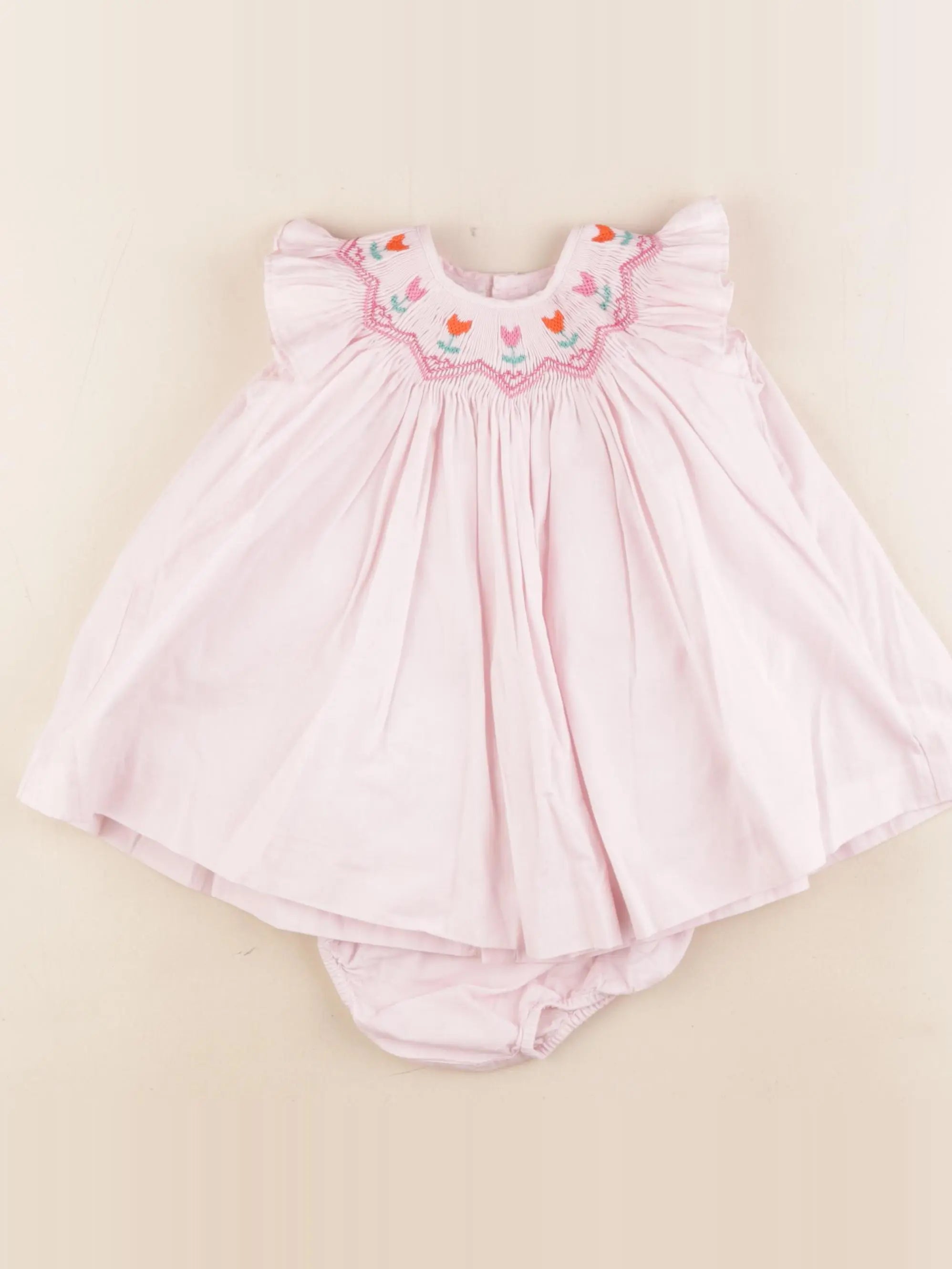 Jacadi - robe rose - 12 mois