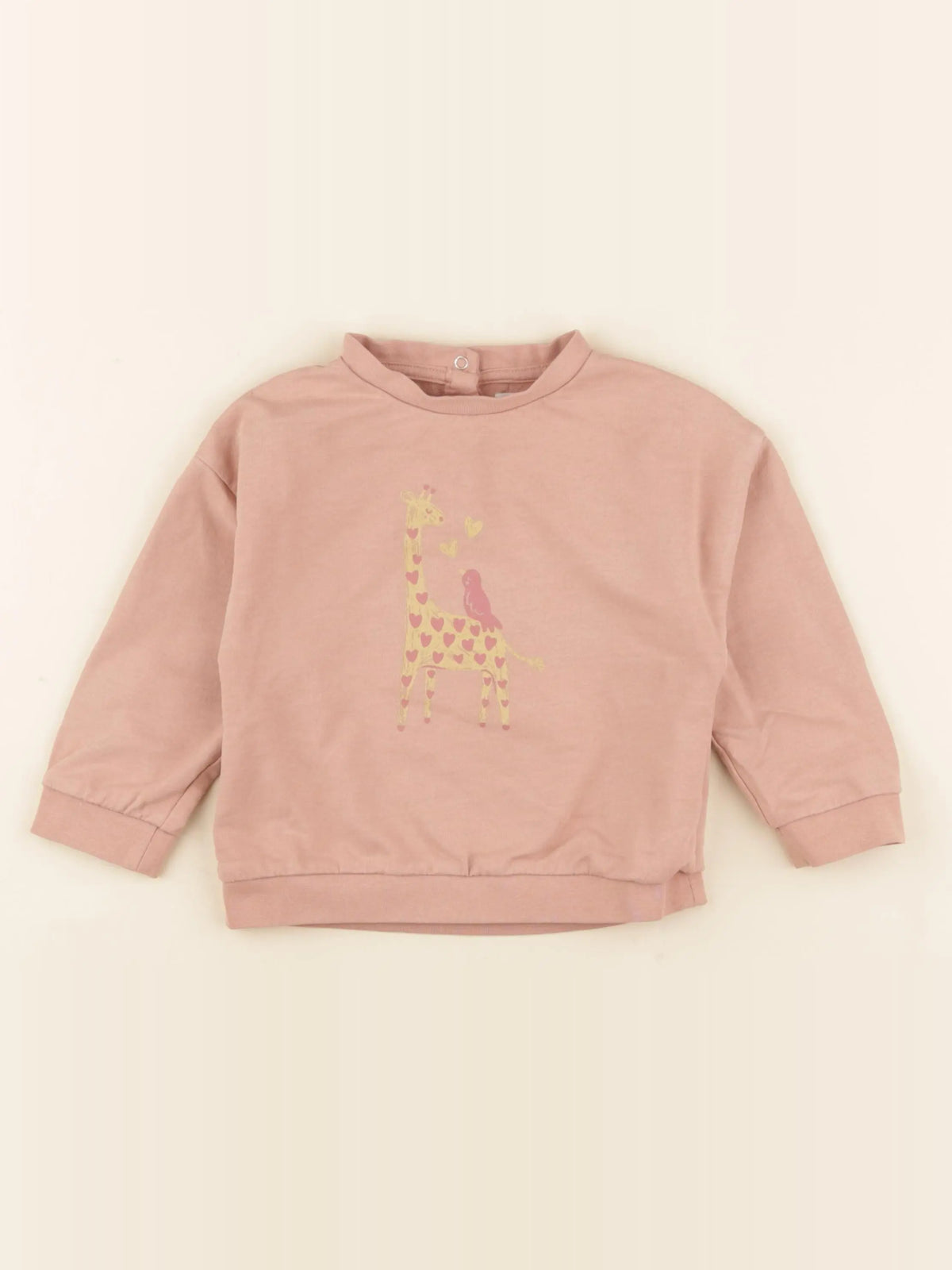 Vertbaudet - sweat rose - 2 ans