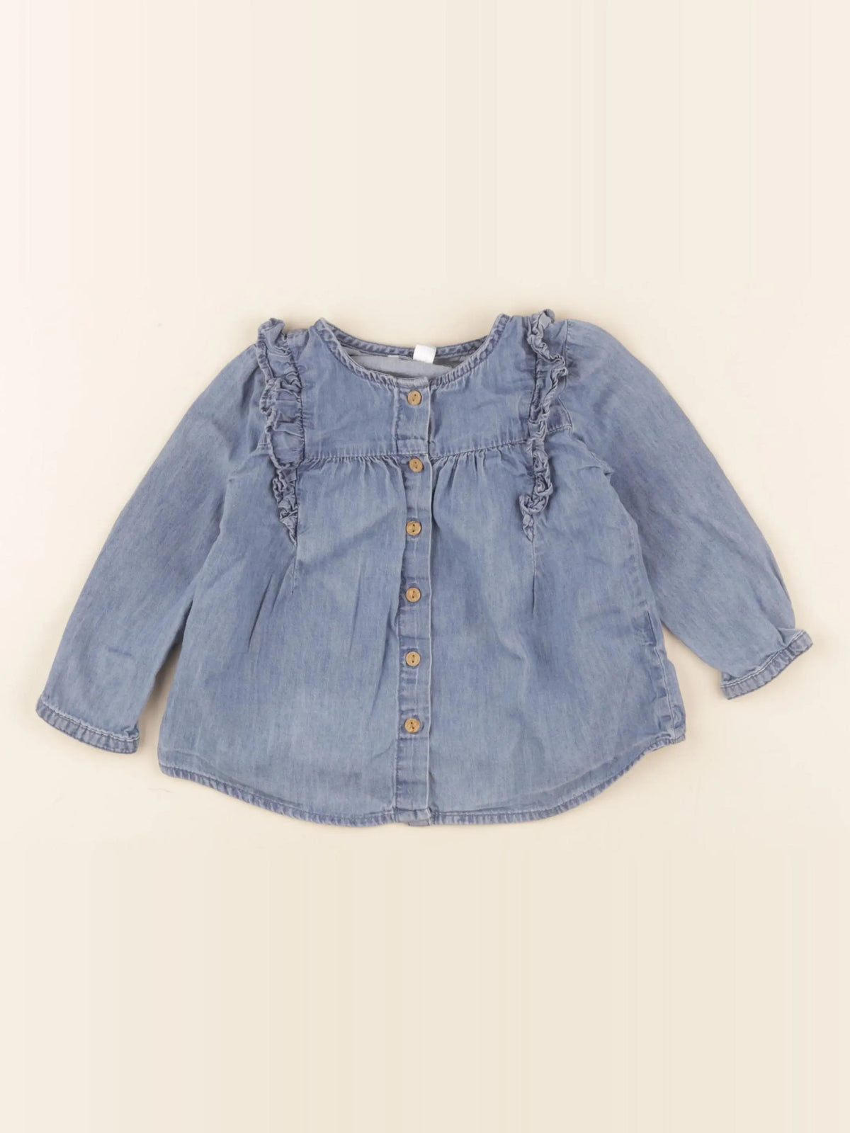 Vertbaudet - blouse bleu - 18 mois