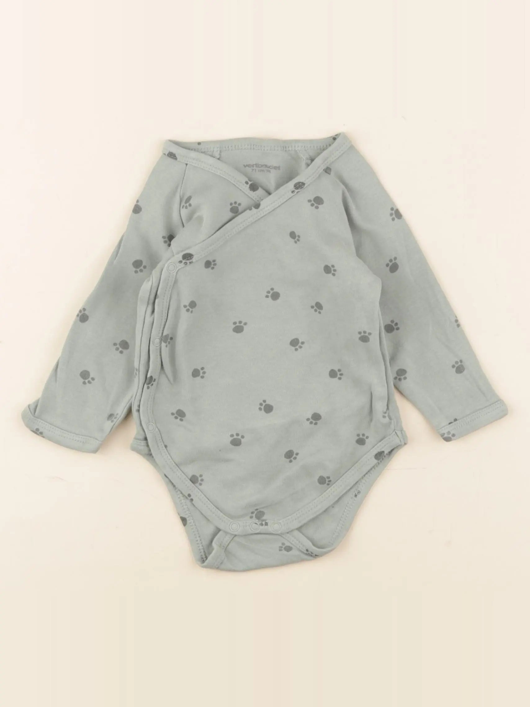 Vertbaudet - body vert - 9 mois