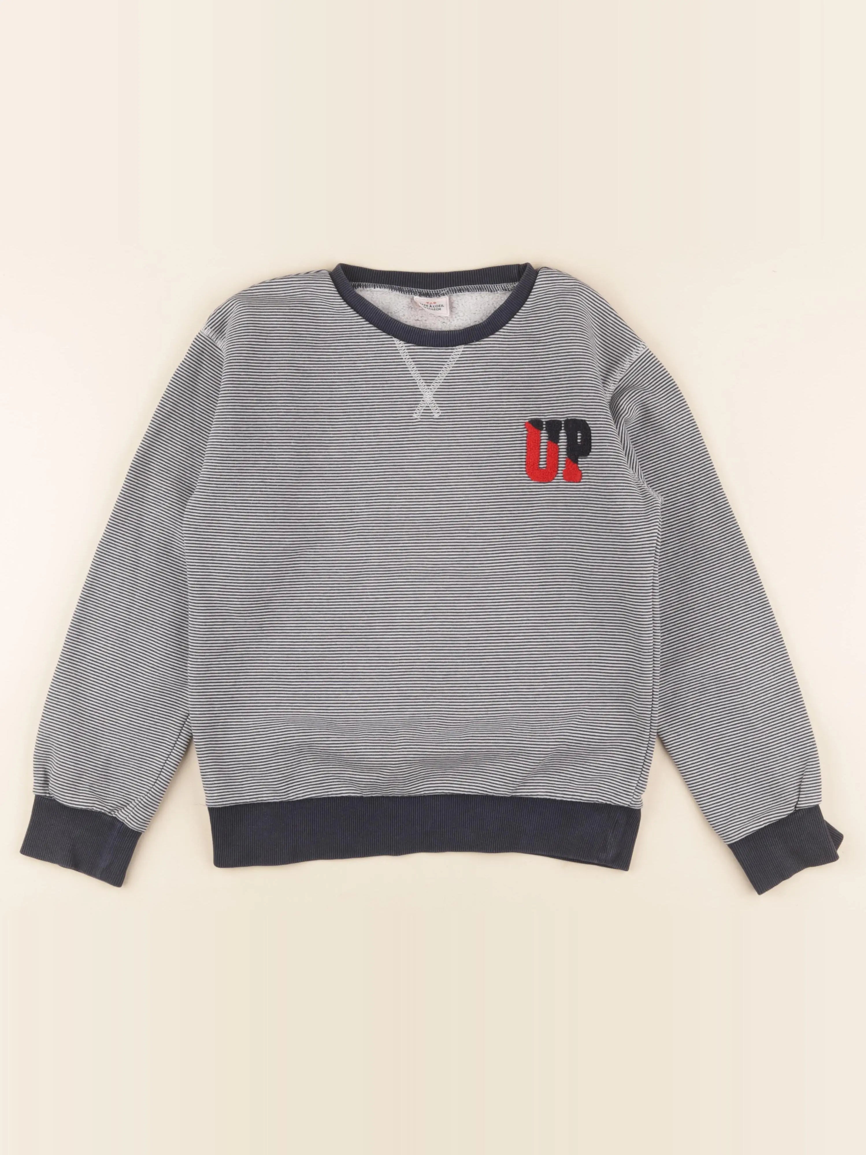 Tape à l'oeil - sweat bleu - 10 ans