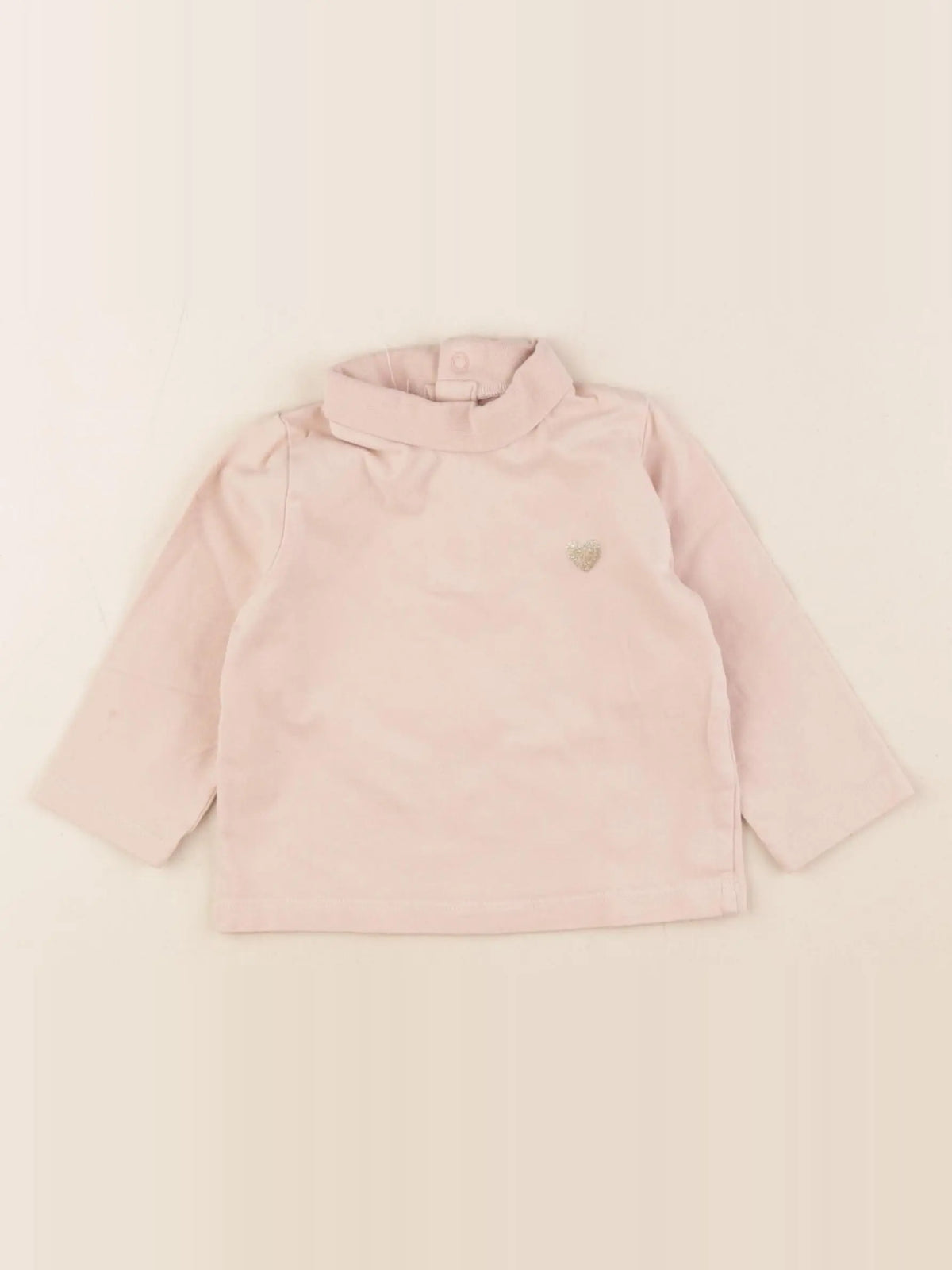 Vertbaudet - sous-pull rose - 6 mois