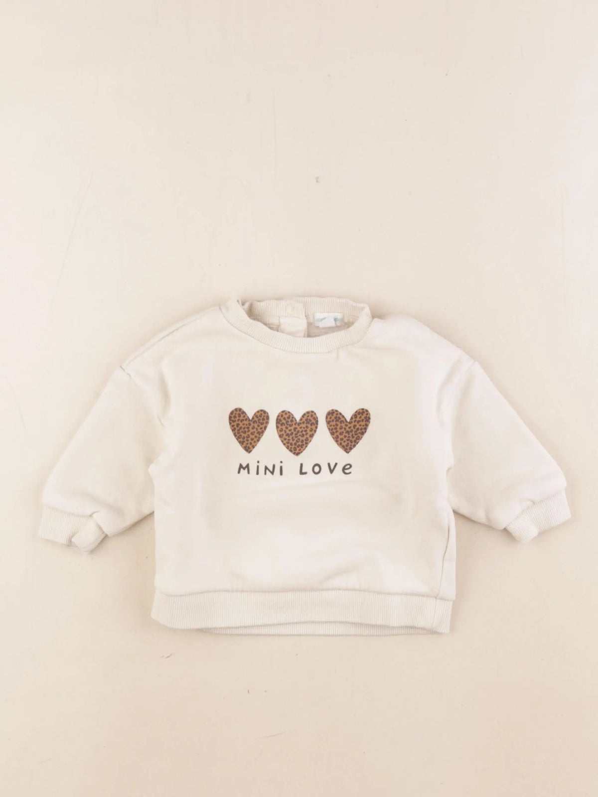Vertbaudet - sweat blanc - 6 mois