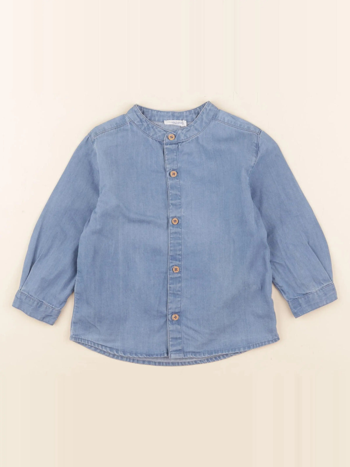 Boutchou - chemise bleu - 18 mois