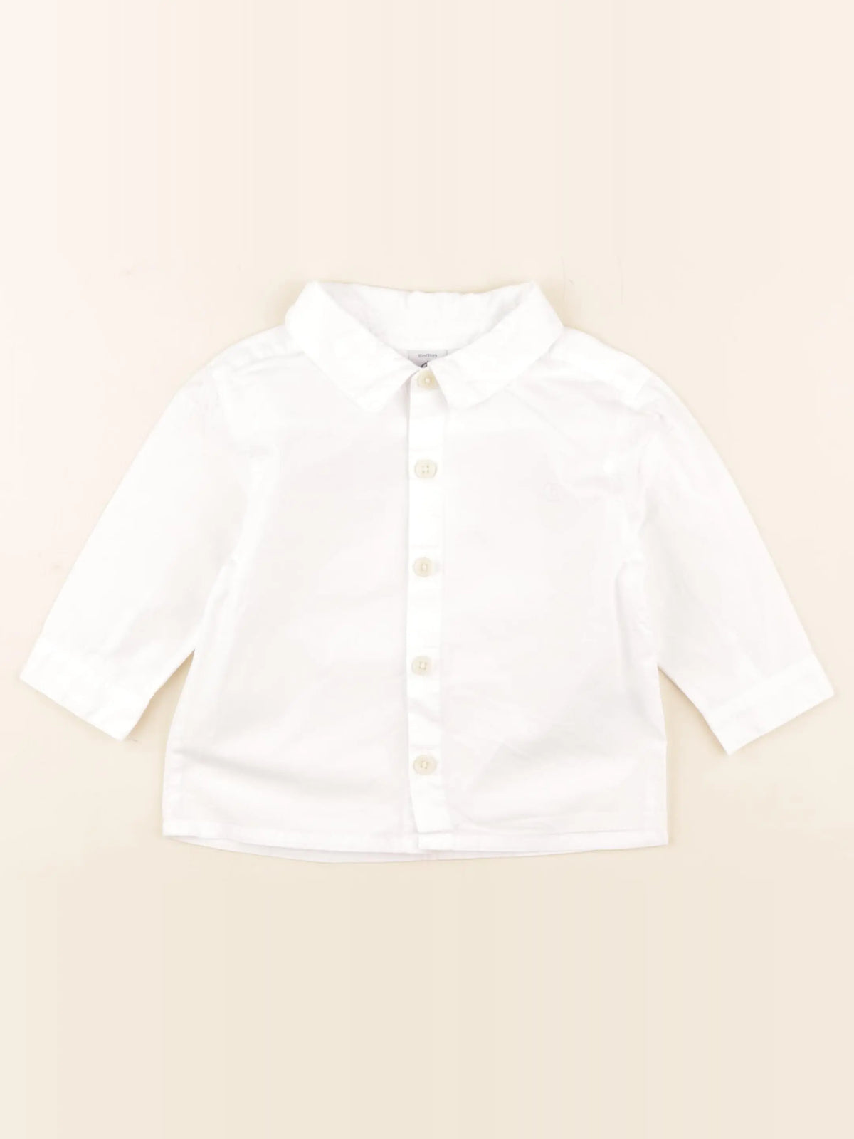 Petit Bateau - chemise blanc - 18 mois