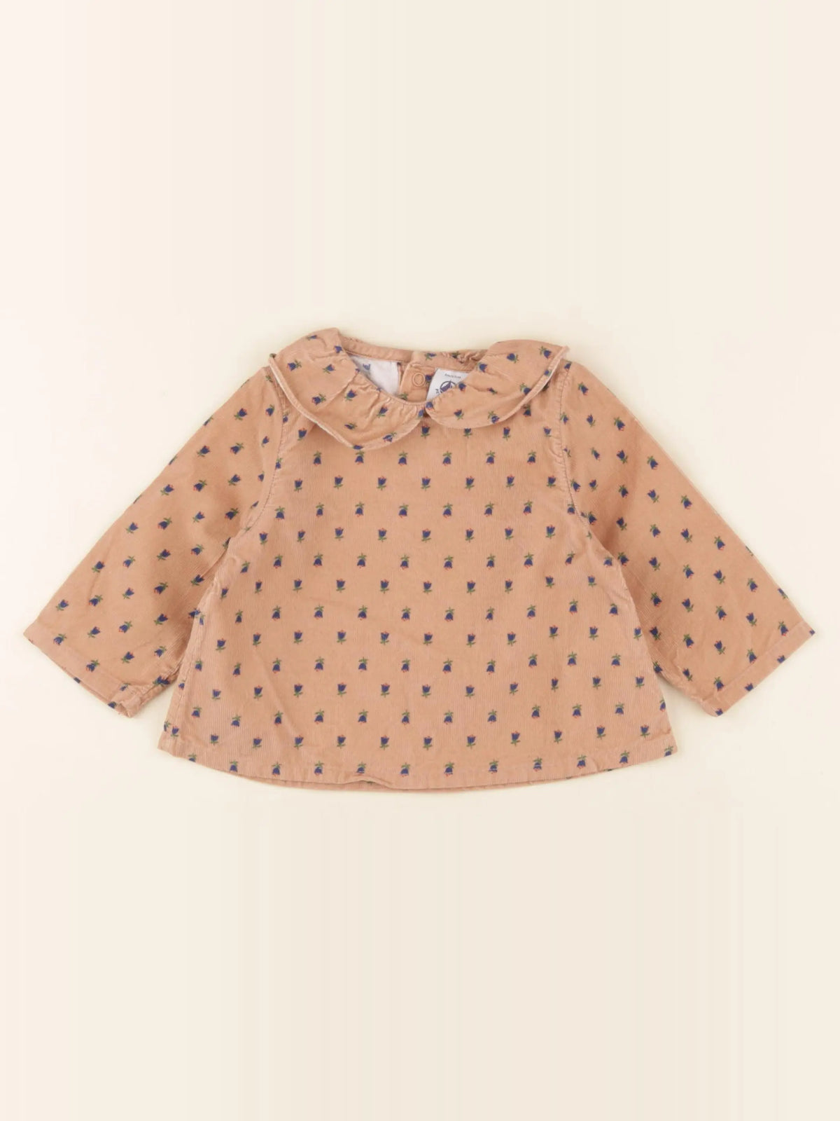 Petit Bateau - blouse marron - 6 mois