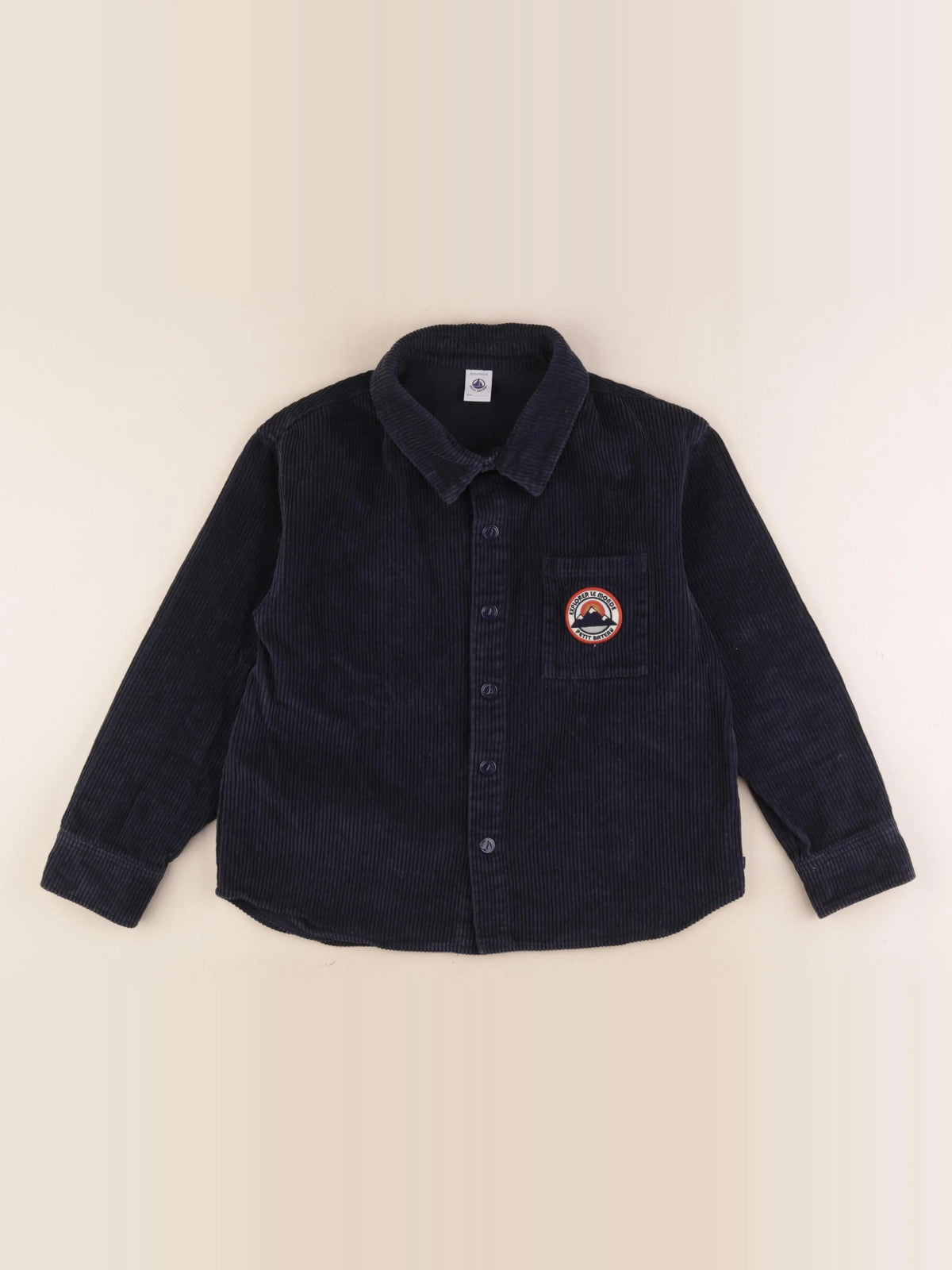Petit Bateau - chemise bleu - 10 ans