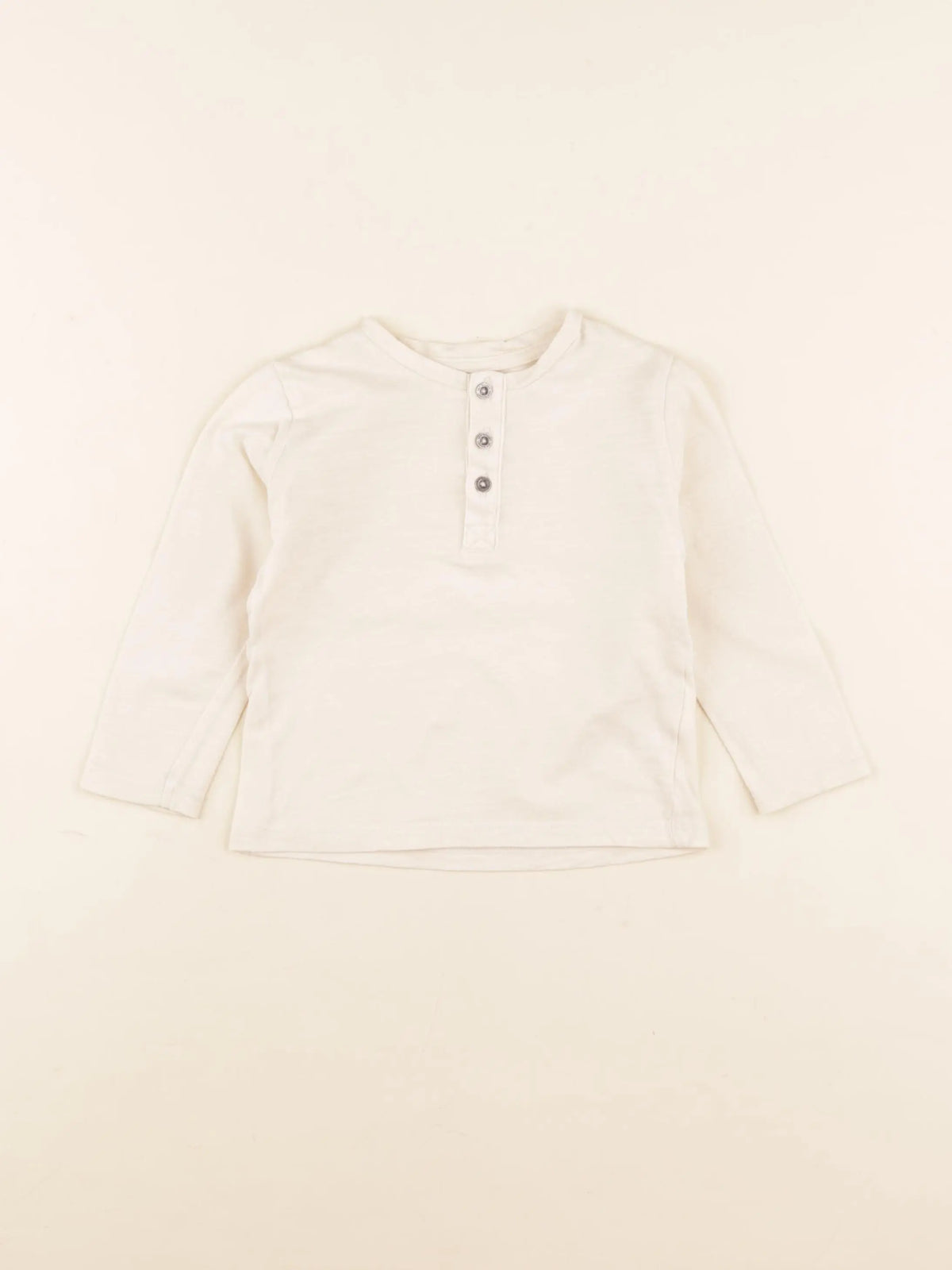Vertbaudet - tee-shirt beige - 12 mois