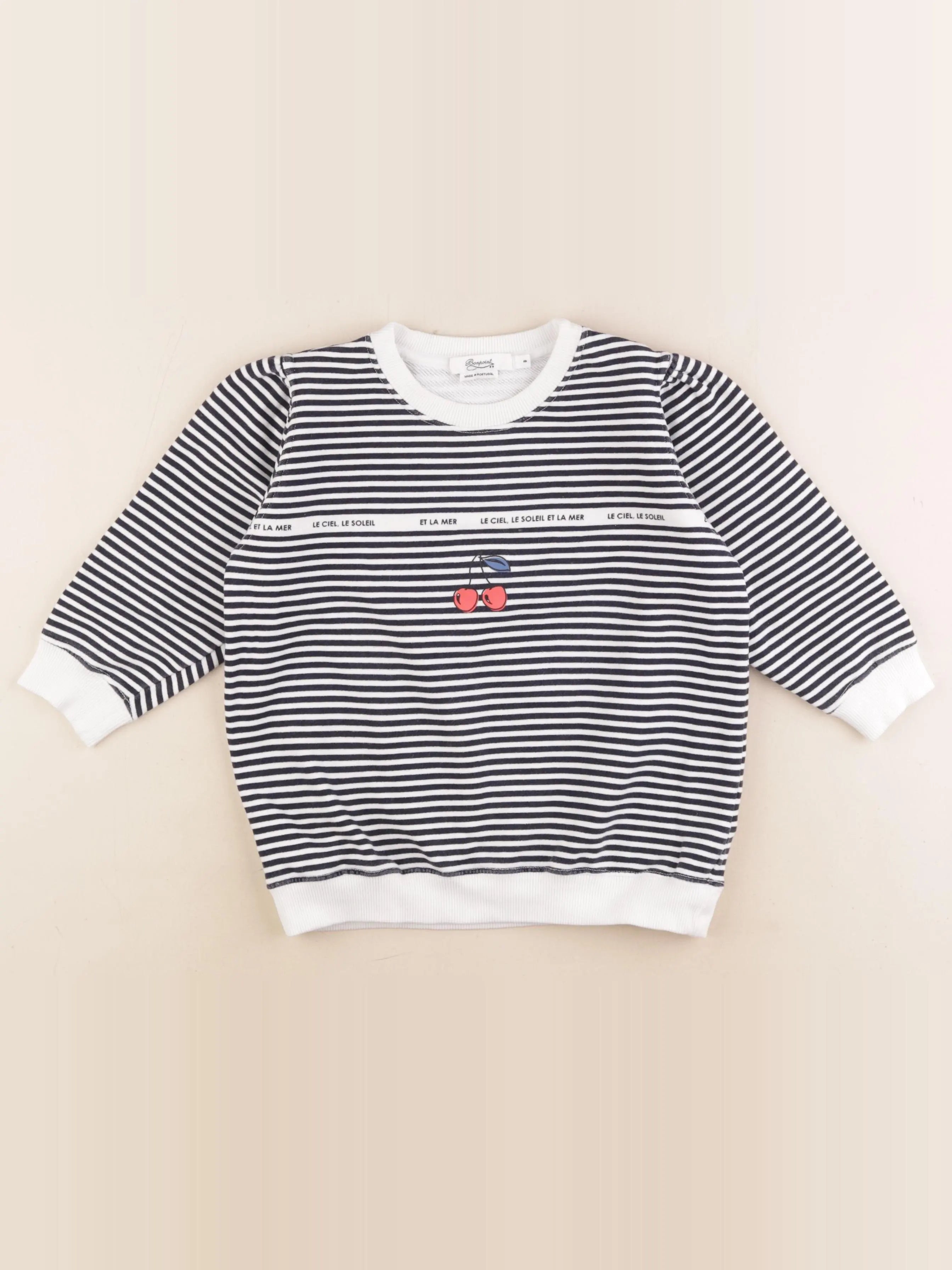 Bonpoint - sweat bleu - 8 ans