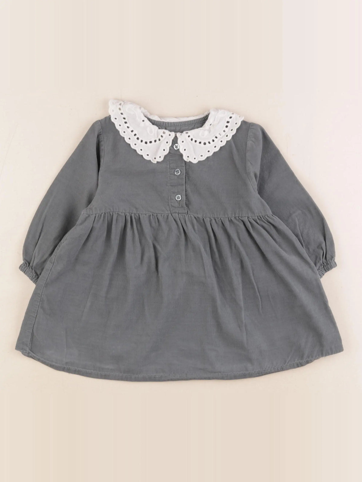 Vertbaudet - robe vert - 12 mois