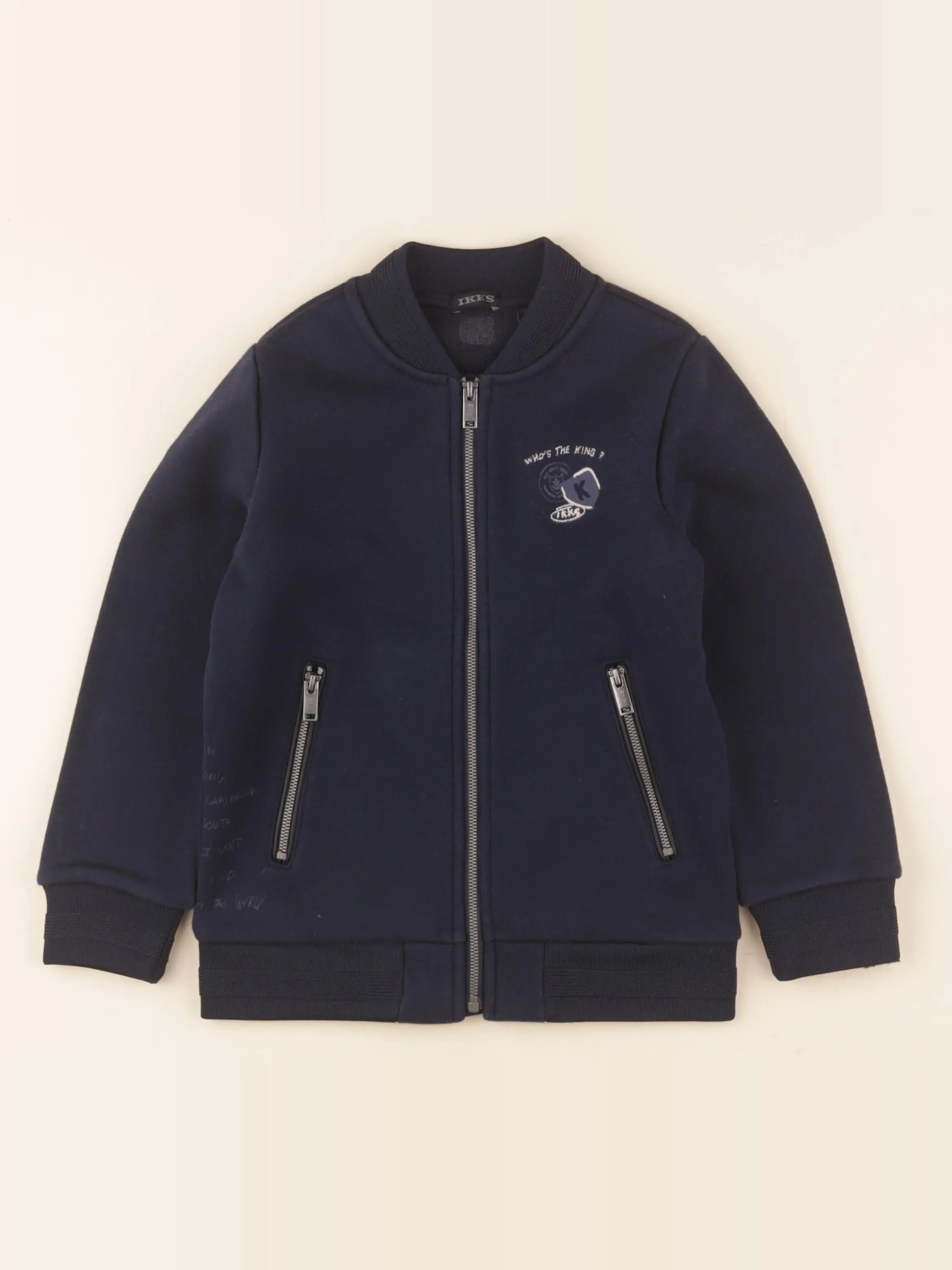IKKS - veste doublé bleu - 5 ans
