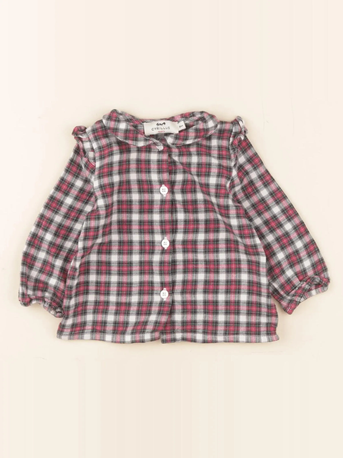 Cyrillus - blouse rose - 6 mois