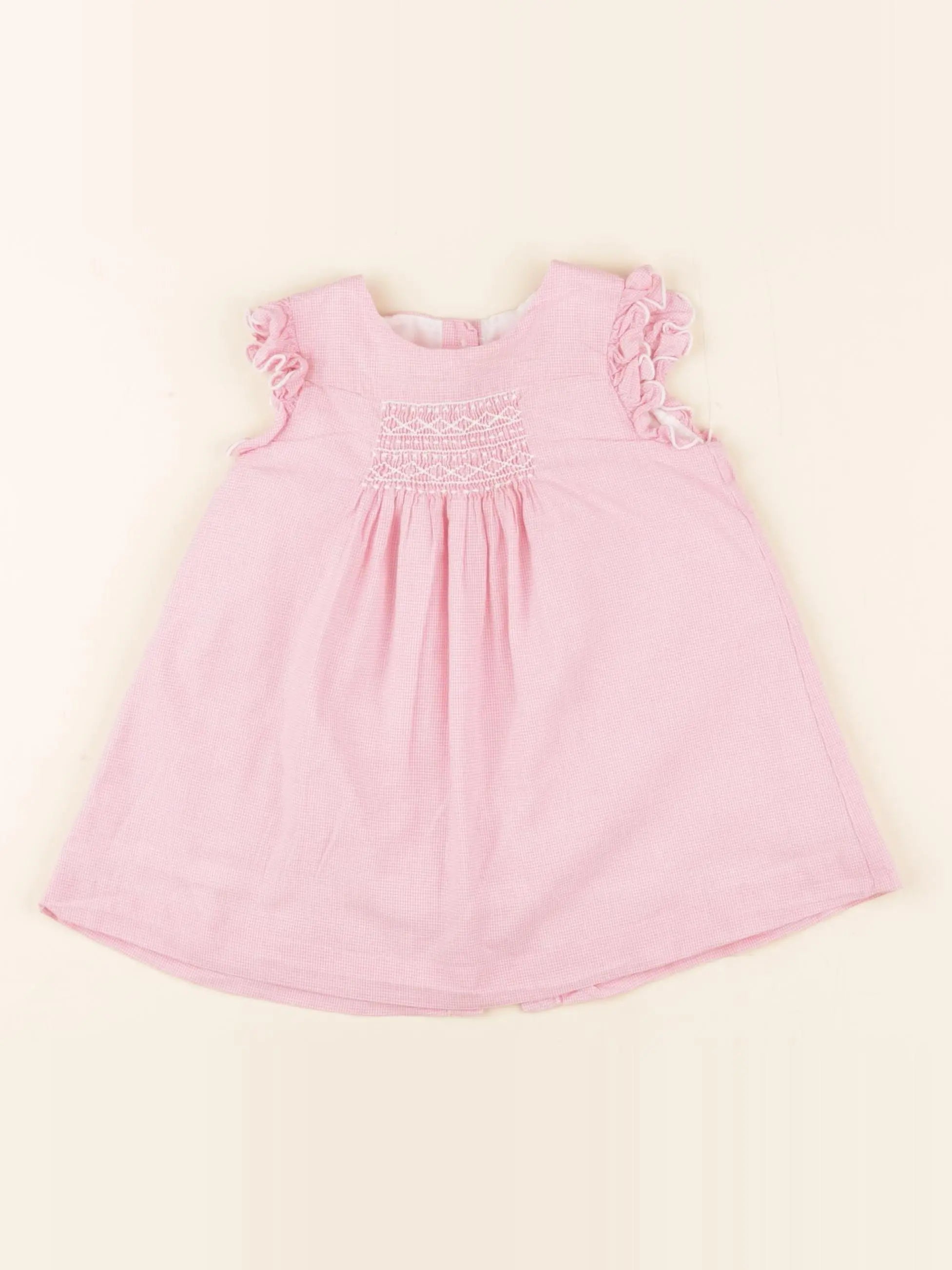 Cyrillus - robe rose - 9 mois