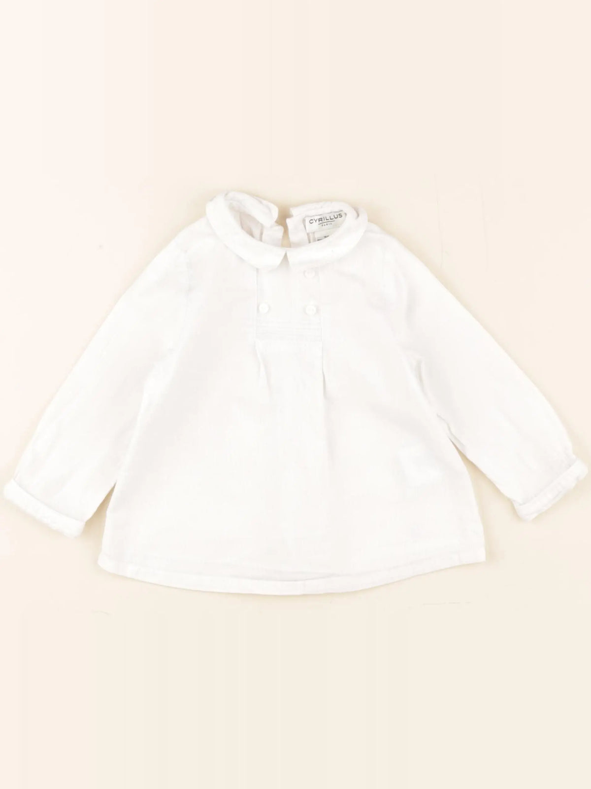 Cyrillus - blouse blanc - 9 mois