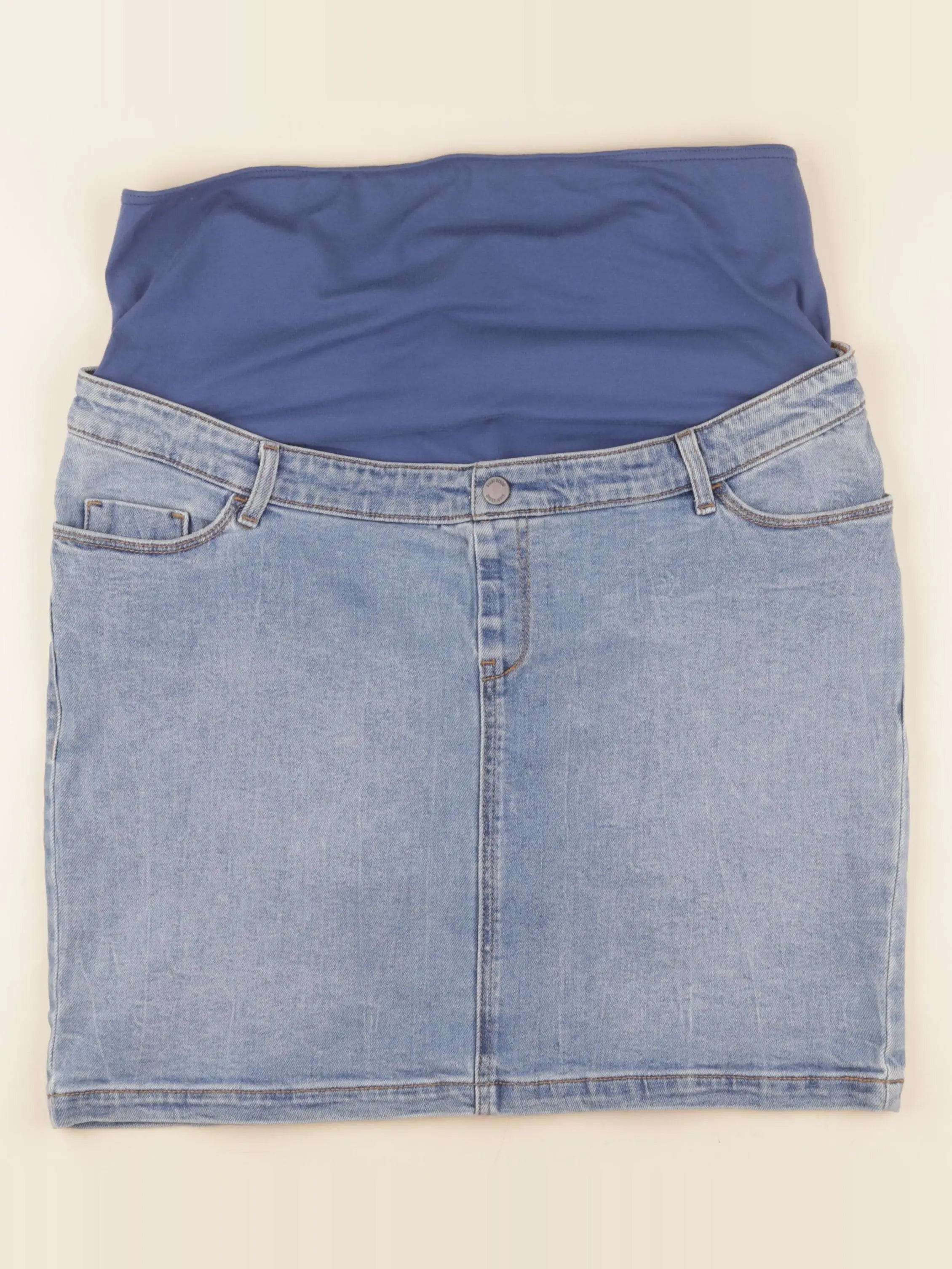 Kiabi - jupe grossesse bleu - 44