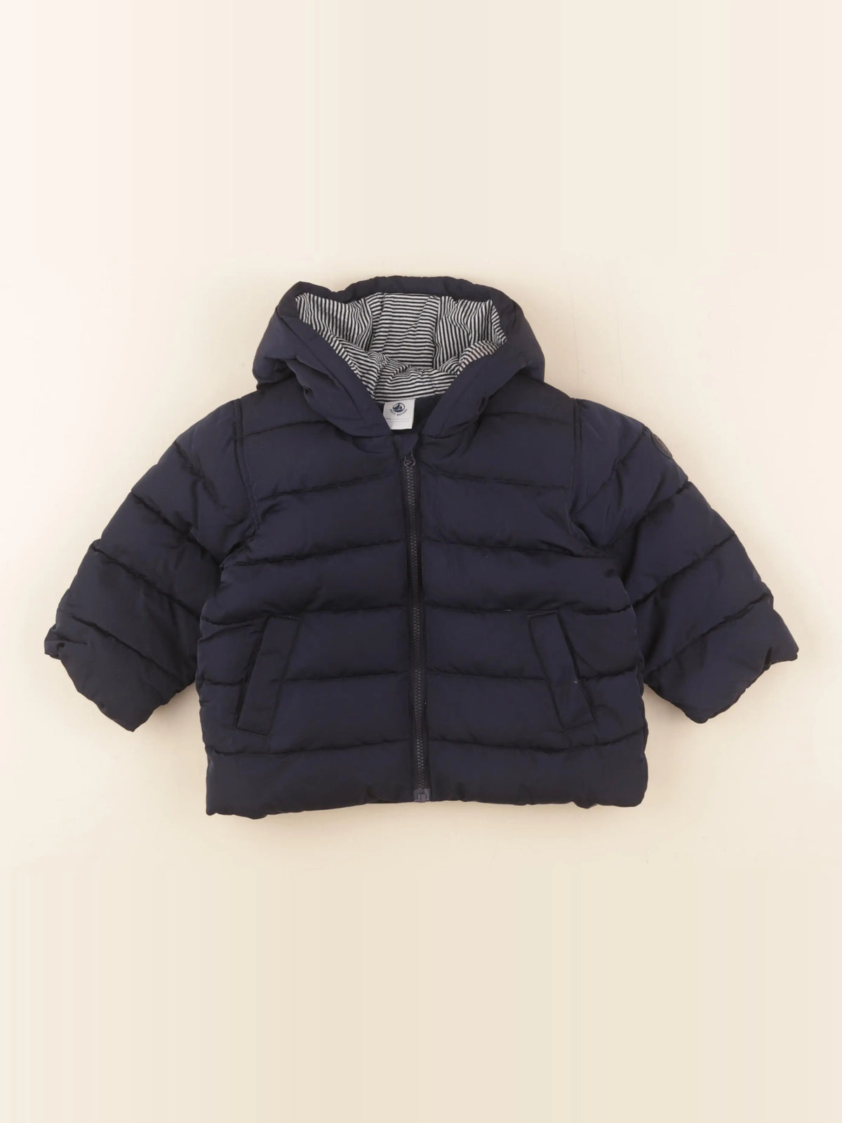 Petit Bateau - doudoune bleu - 18 mois